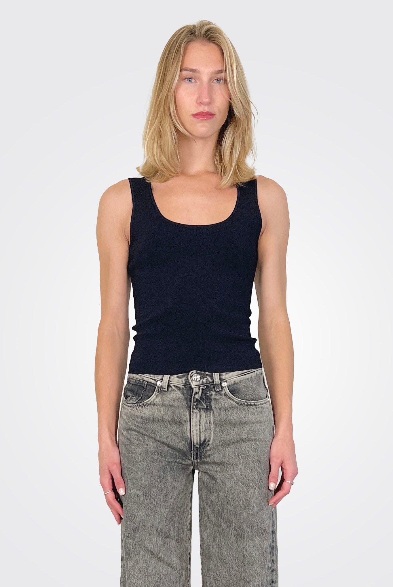 Scoop Neck Tank - Coastal Blue by Vince | 25 South Boutiques