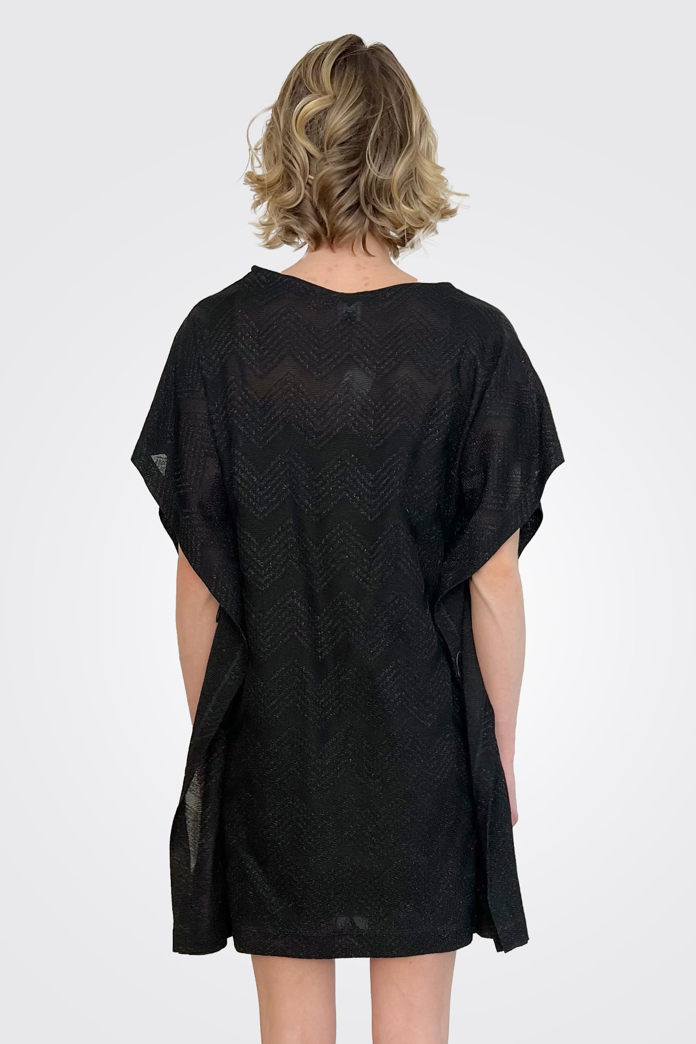 Zig Zag Dress - Black by Missoni — view 3
