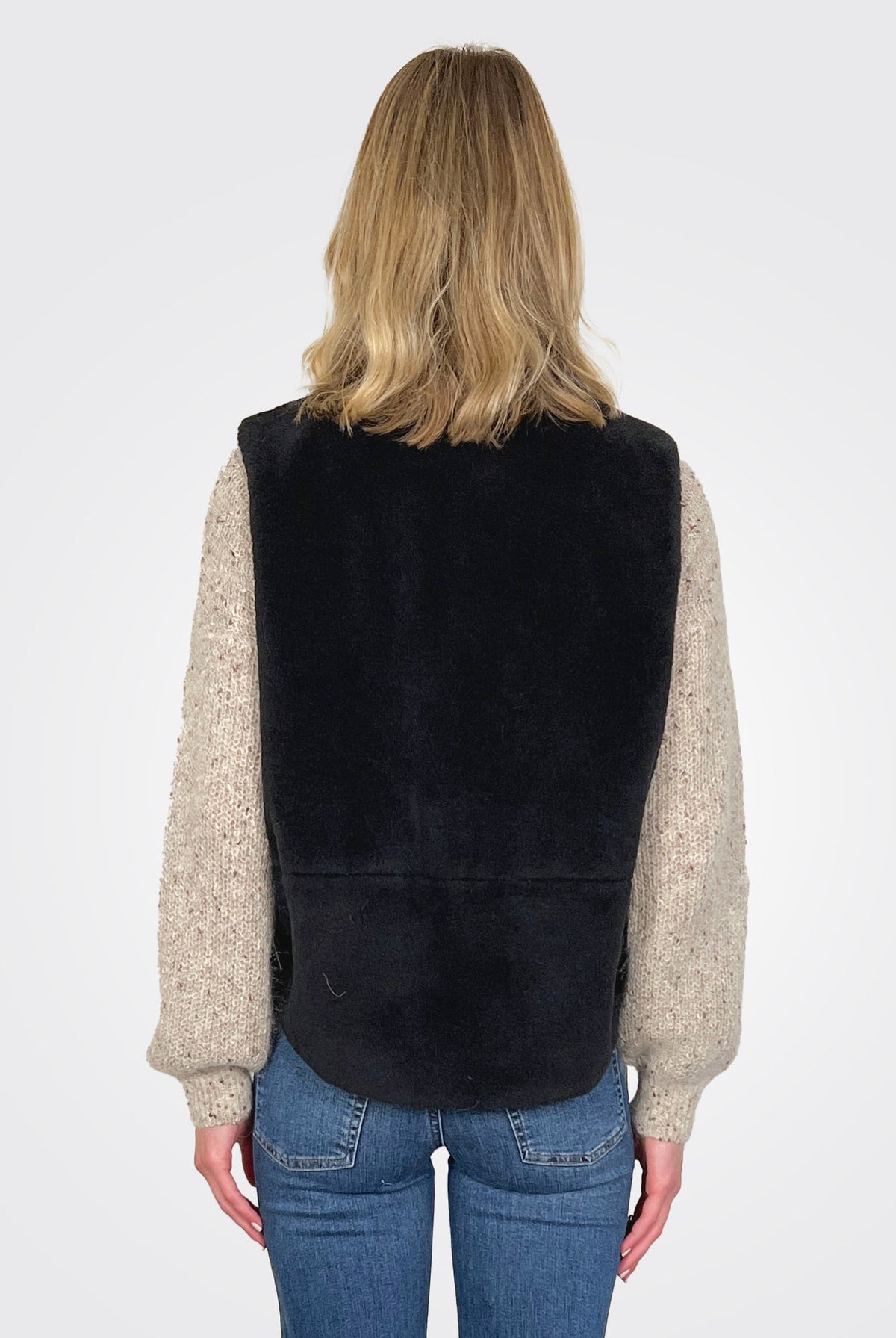 Eugenio Jersey Jacket - Black by Marella — alternate view