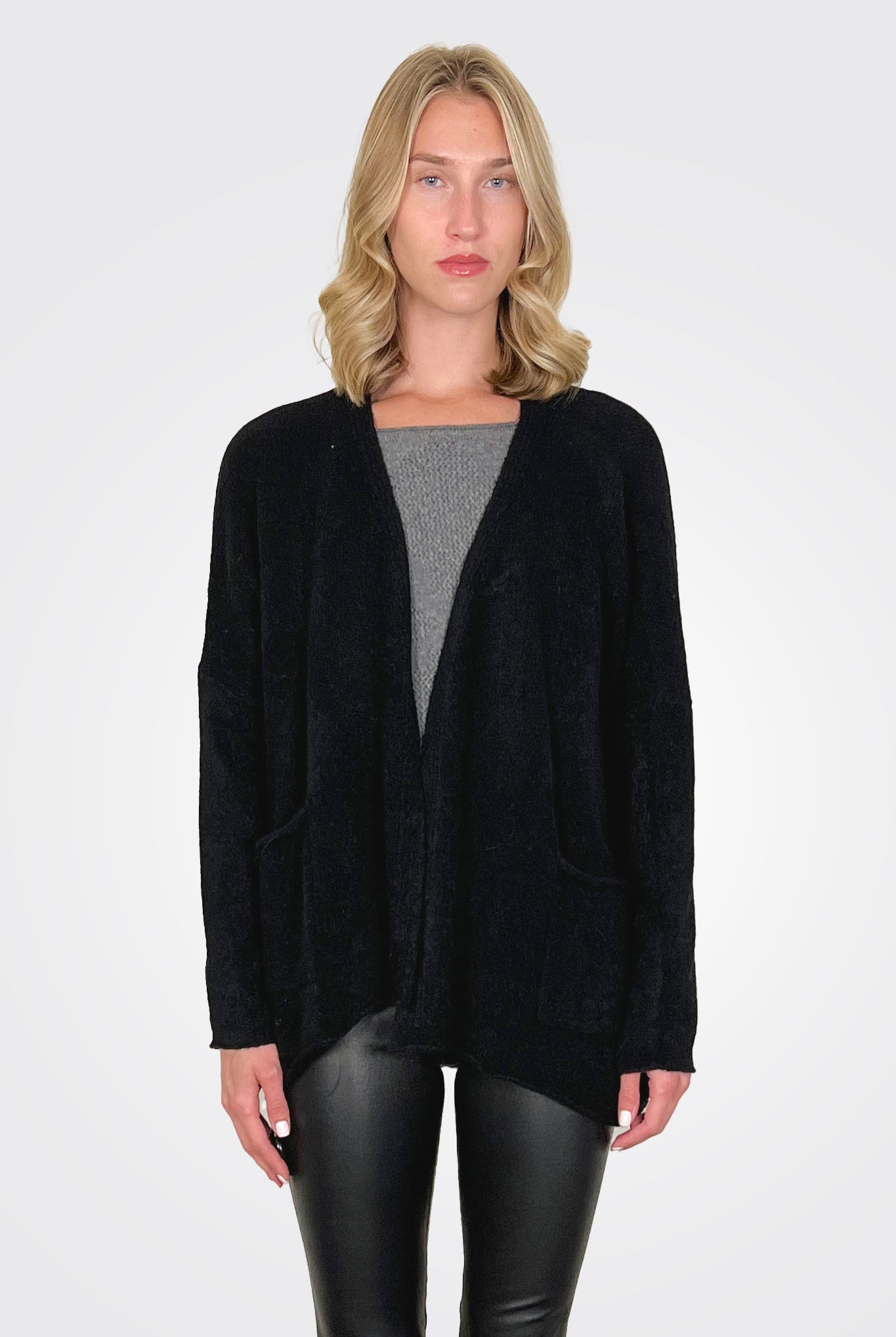 Oversize Cardigan - Black by Rundholz | 25 South Boutiques