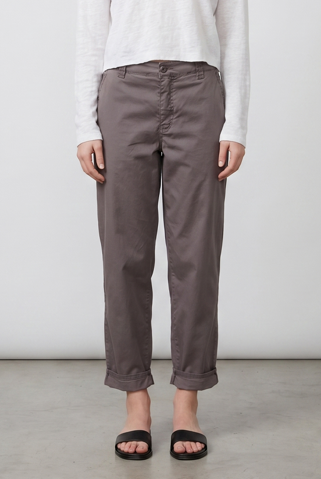 Kanuka Chino Trousers - Black Bean by Keeling — alternate view