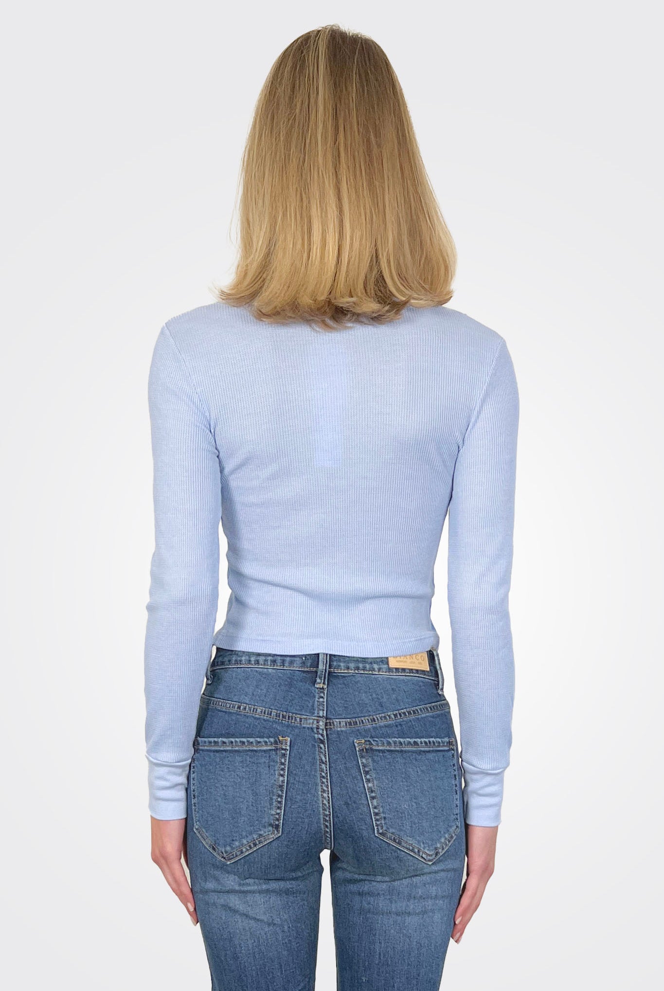 Palmer Crop Crew Tee - Breeze by Michael Stars — alternate view