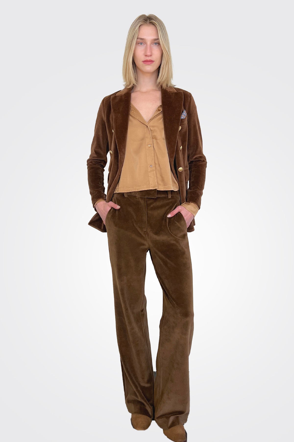 Wide Leg Pants - Argan Brown by Circolo | 25 South Boutiques