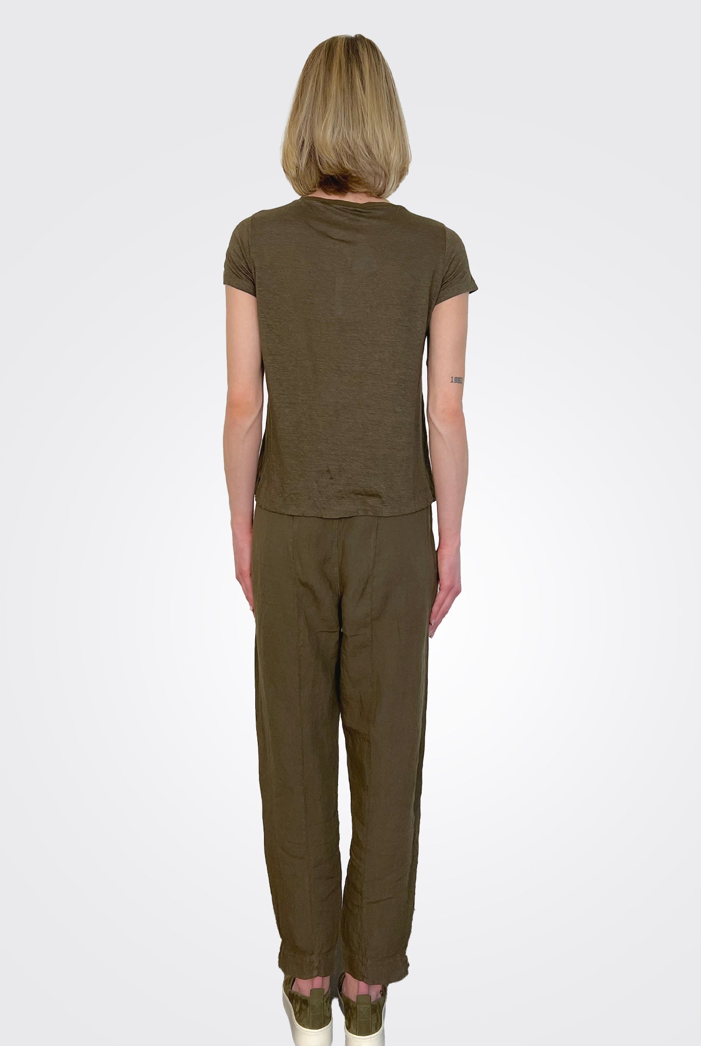 Linen Pocket Pants - Brown by Transit Par-Such — view 3