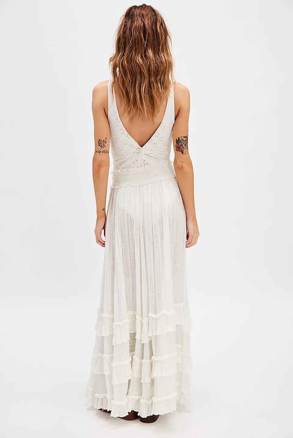 Brynn Maxi Skirt - White by Free People — view 3