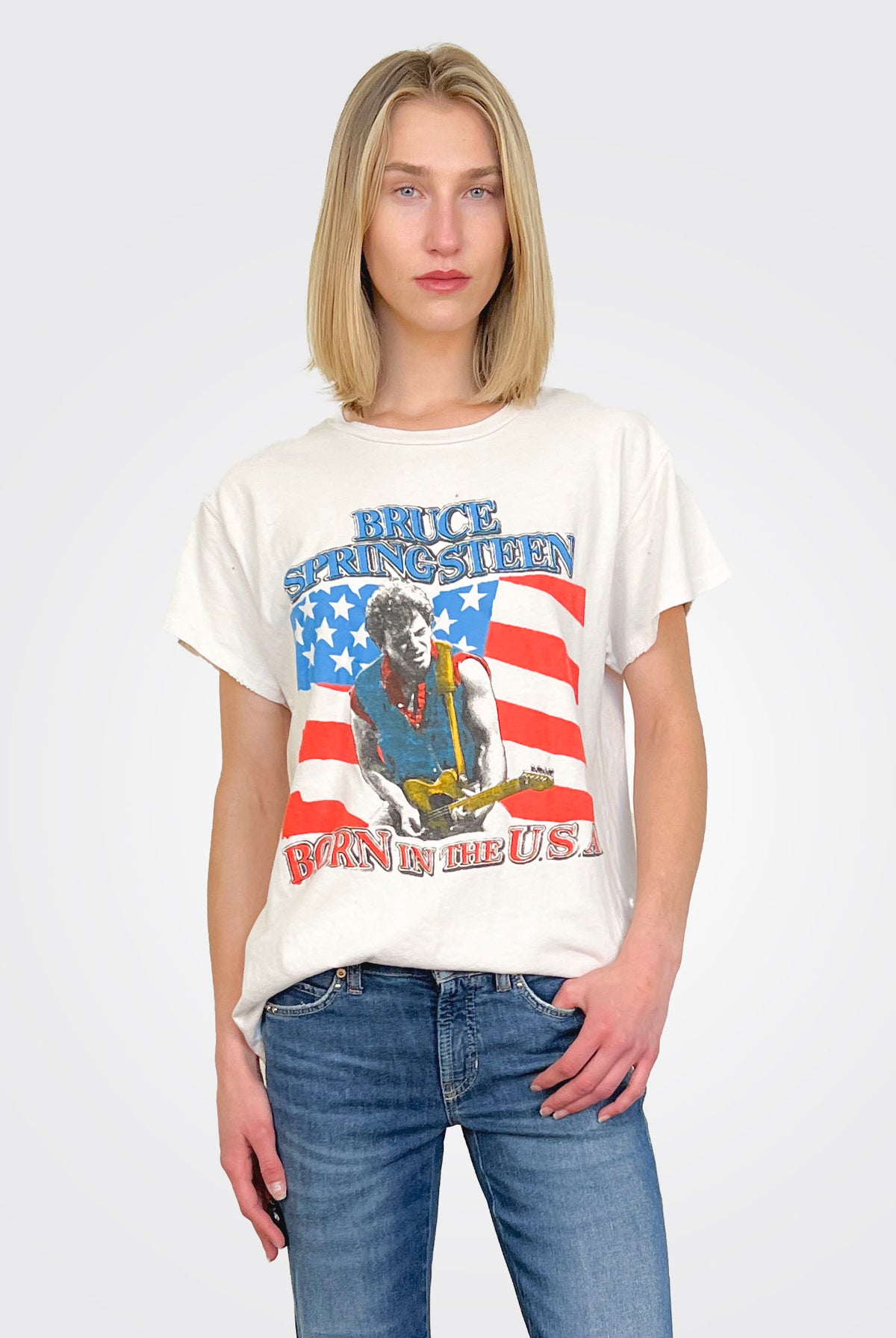 Bruce Springsteen World Tour Tee - White by MADEWORN | 25 South Boutiques
