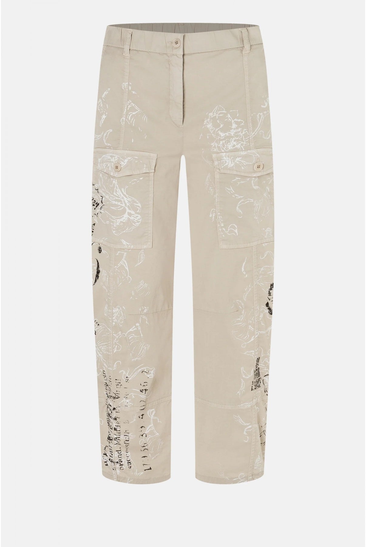Orange O Shape Trousers - Beige by Cambio — view 4