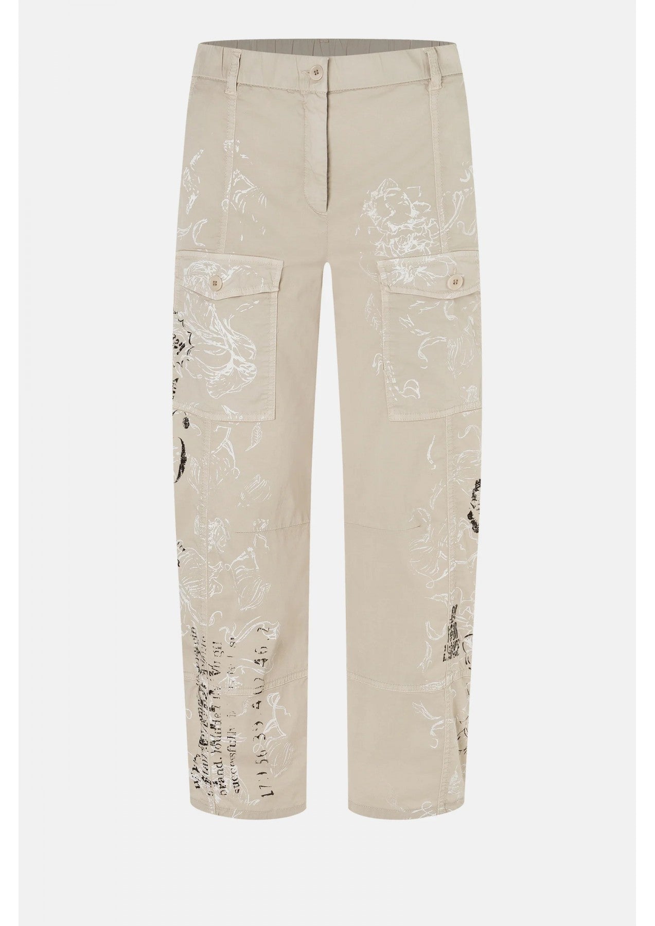 Orange O Shape Trousers - Beige by Cambio — view 4