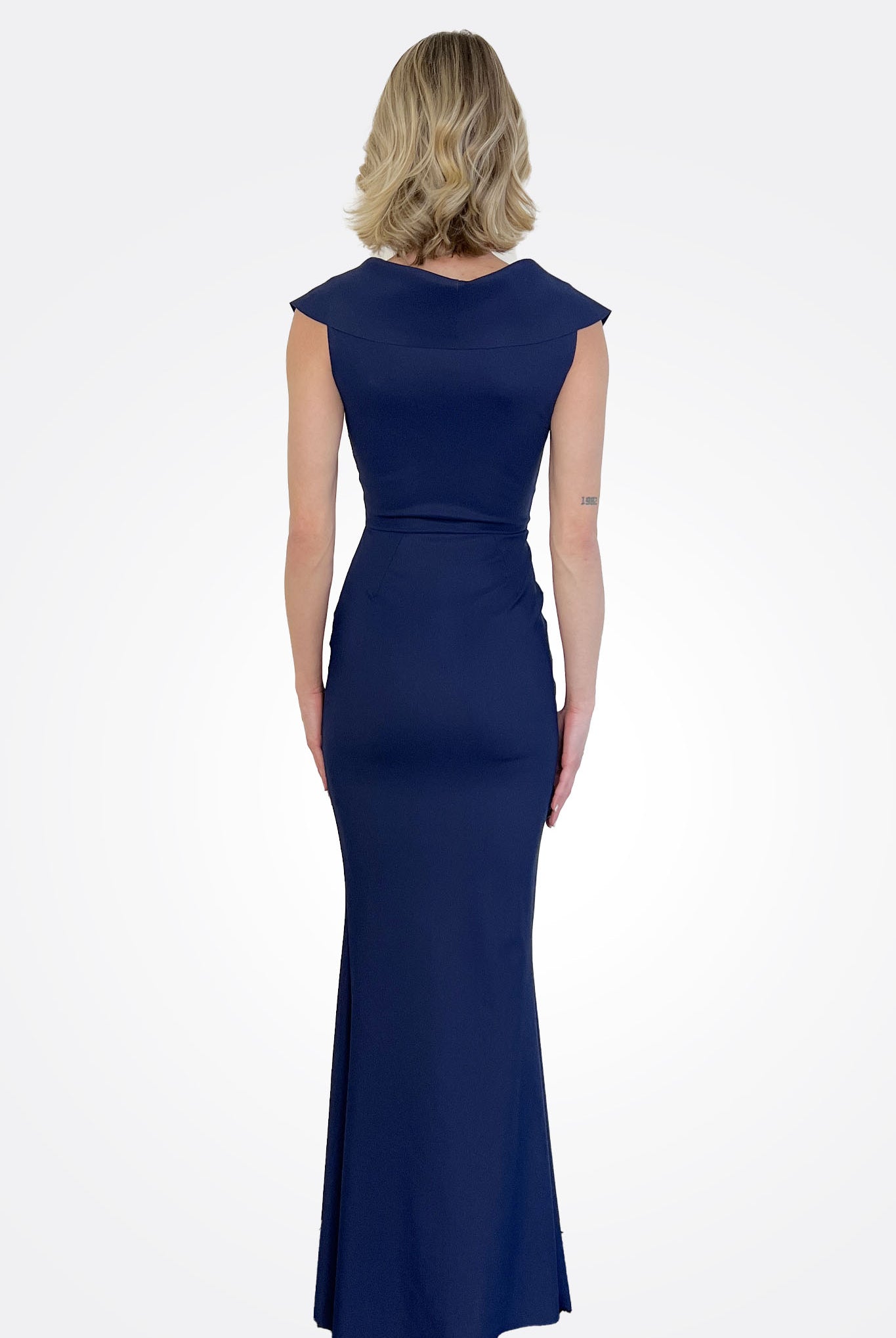 Fiy Norc Long Dress - Blu Notte by Chiara Boni — alternate view