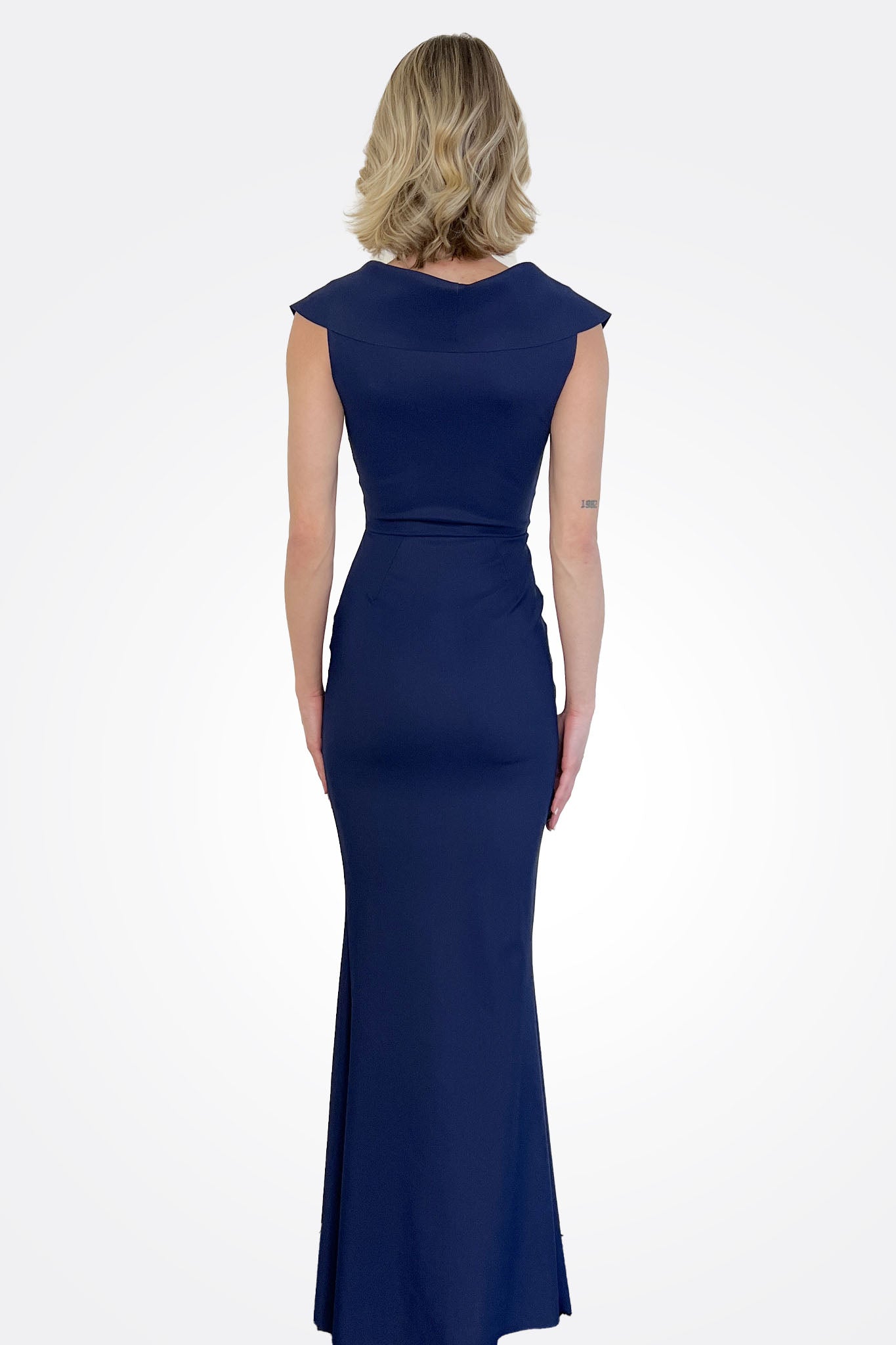 Fiy Norc Long Dress - Blu Notte by Chiara Boni — alternate view