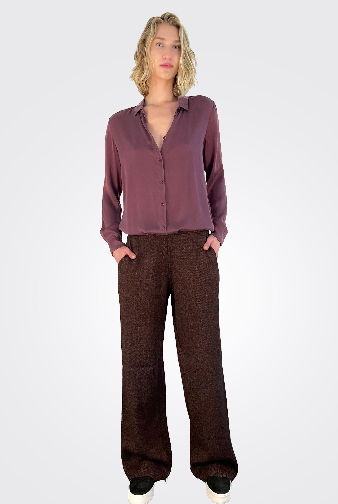 Flare Trousers - Cherry by Transit Par-Such | 25 South Boutiques