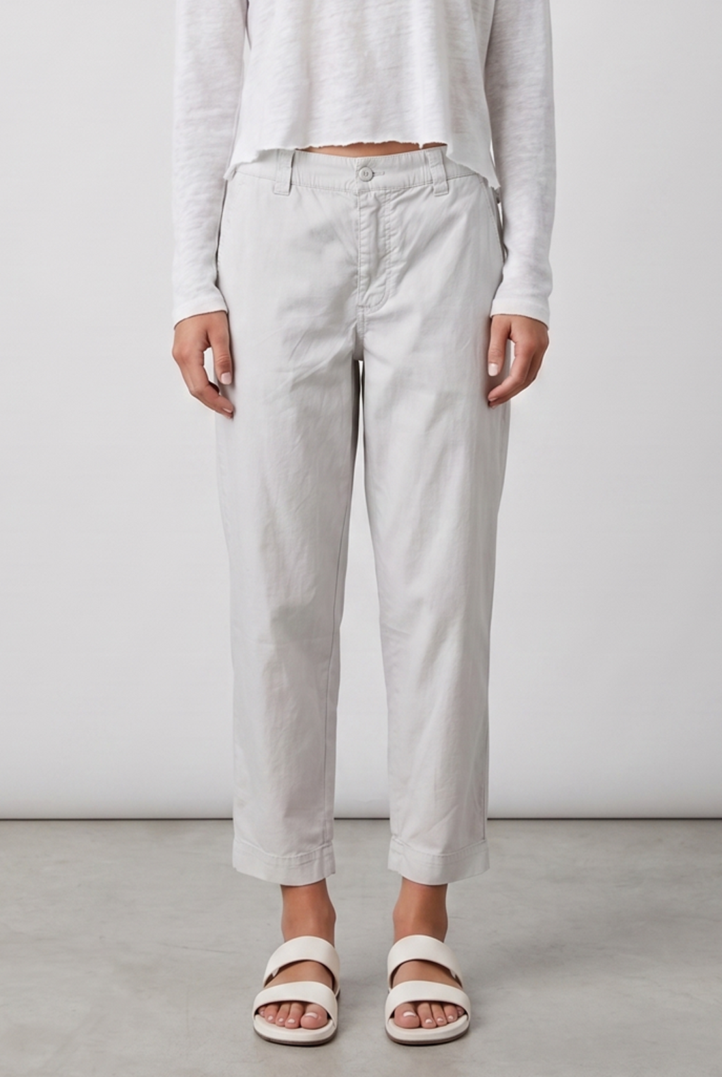 Kanuka Chino Trousers - Grey Violet by Keeling — alternate view