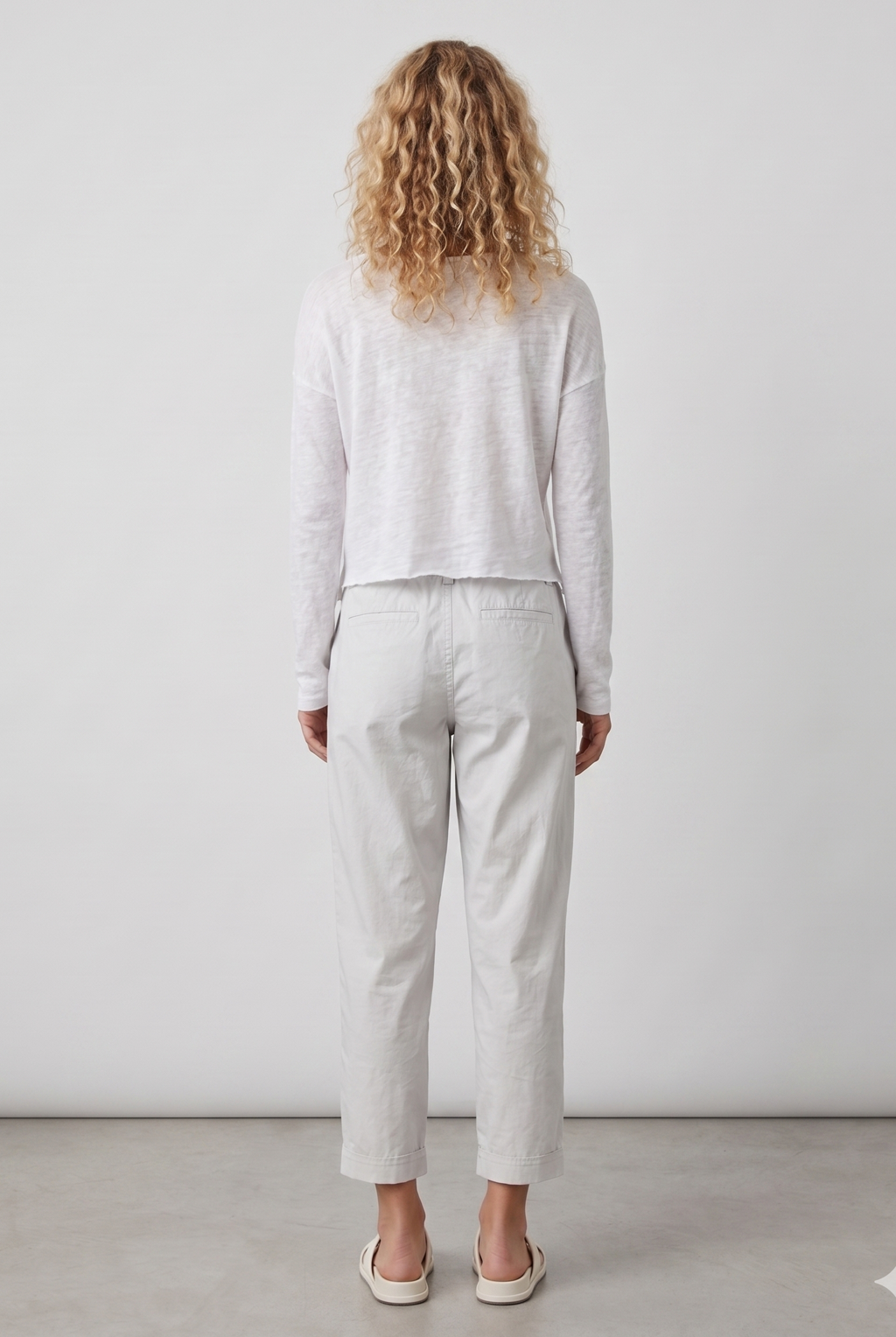 Kanuka Chino Trousers - Grey Violet by Keeling — view 3
