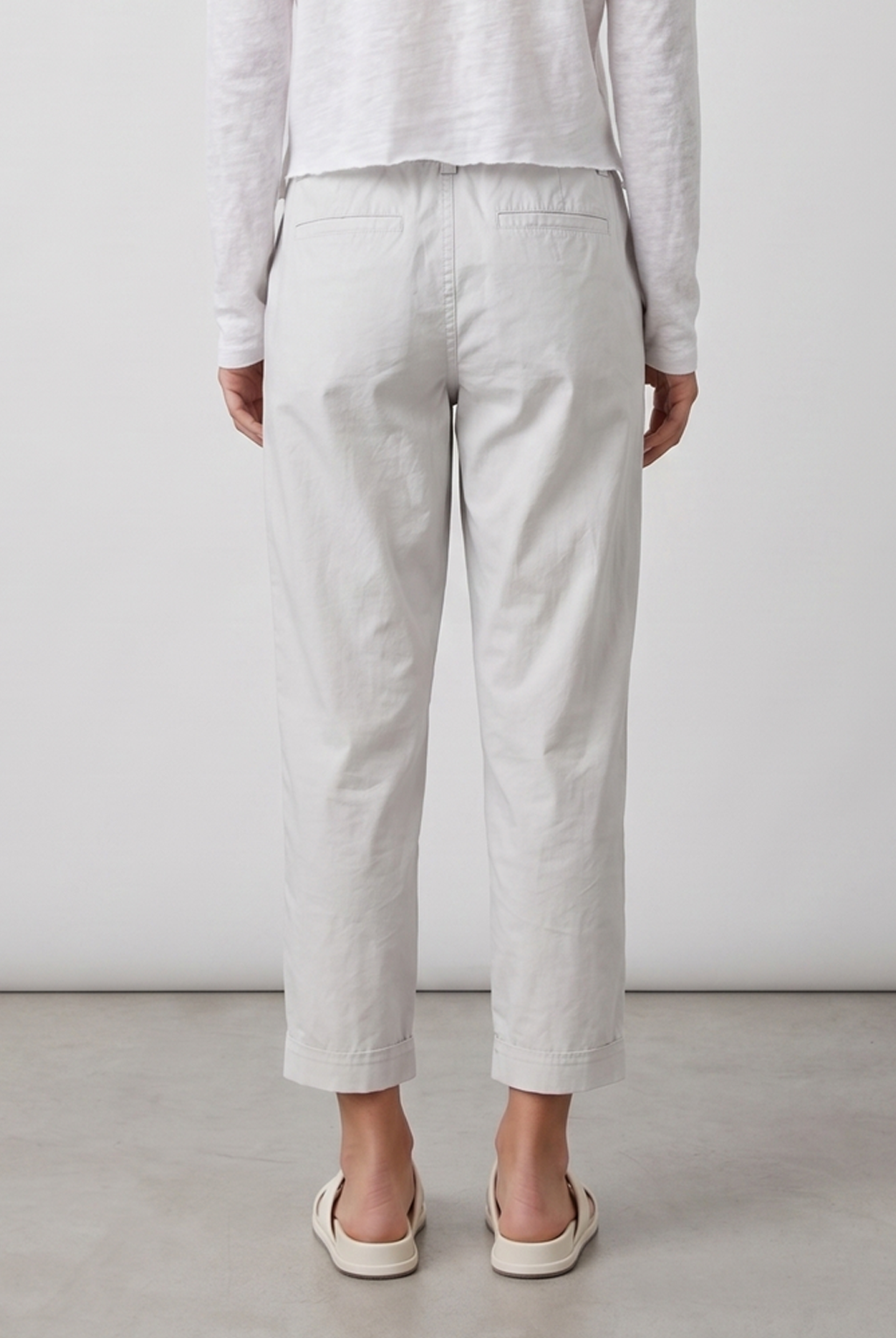 Kanuka Chino Trousers - Grey Violet by Keeling — view 4