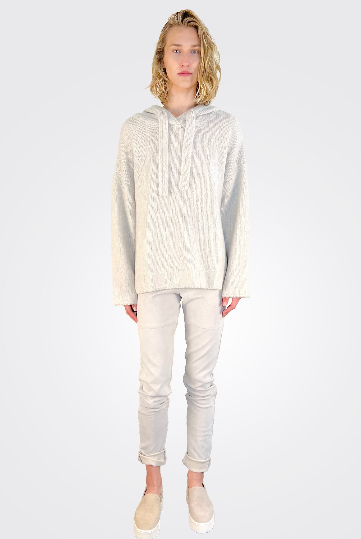 Suede Legging - Chalk by Kristensen — view 3