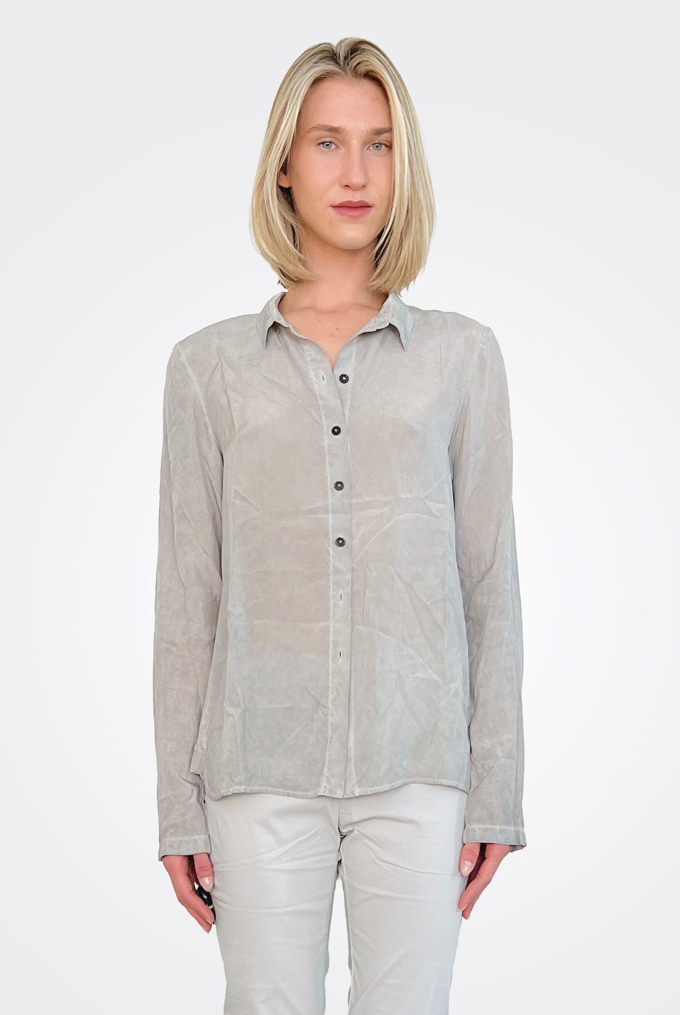 Button Up Blouse - Coal Cloud by Rundholz | 25 South Boutiques