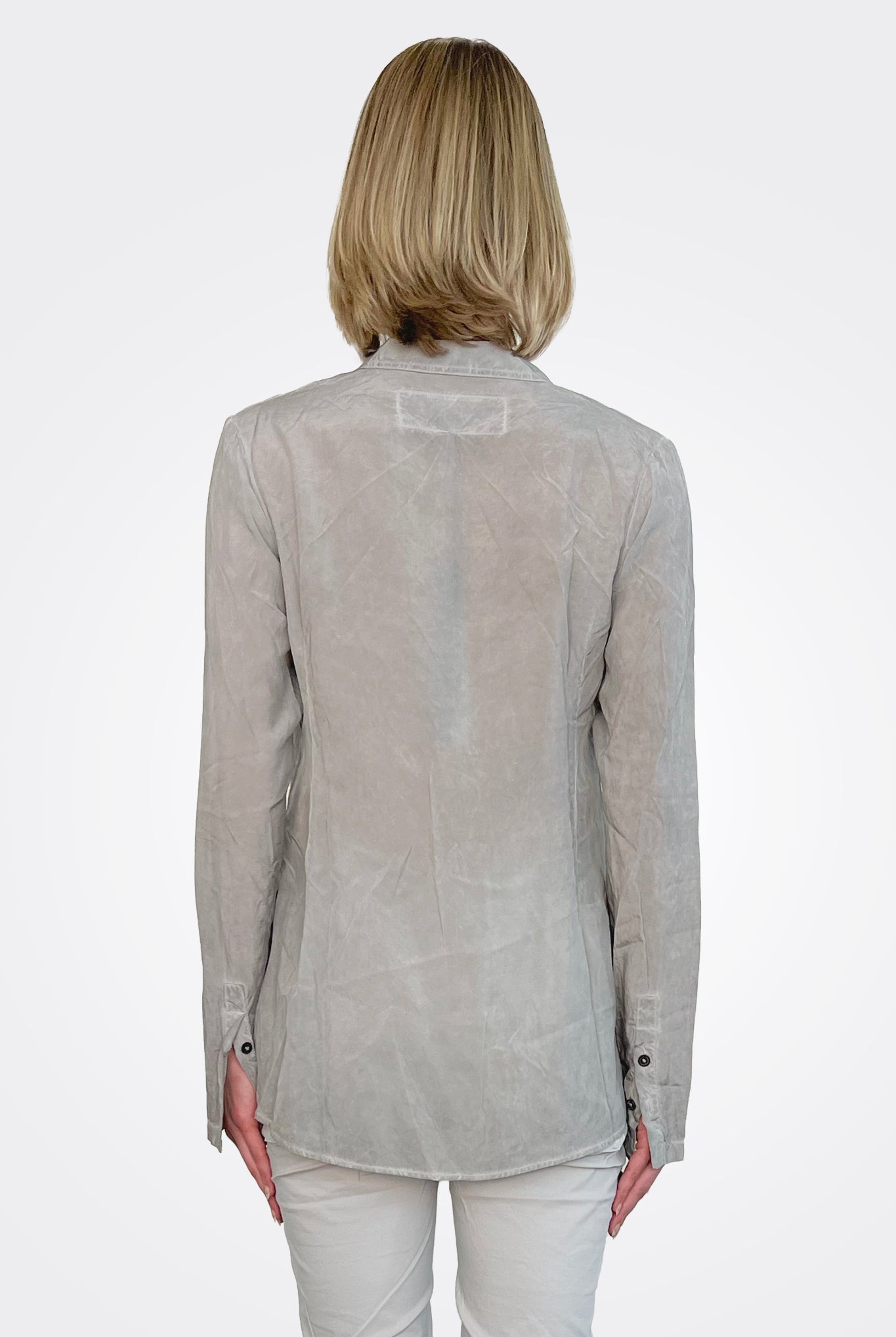Button Up Blouse - Coal Cloud by Rundholz — alternate view