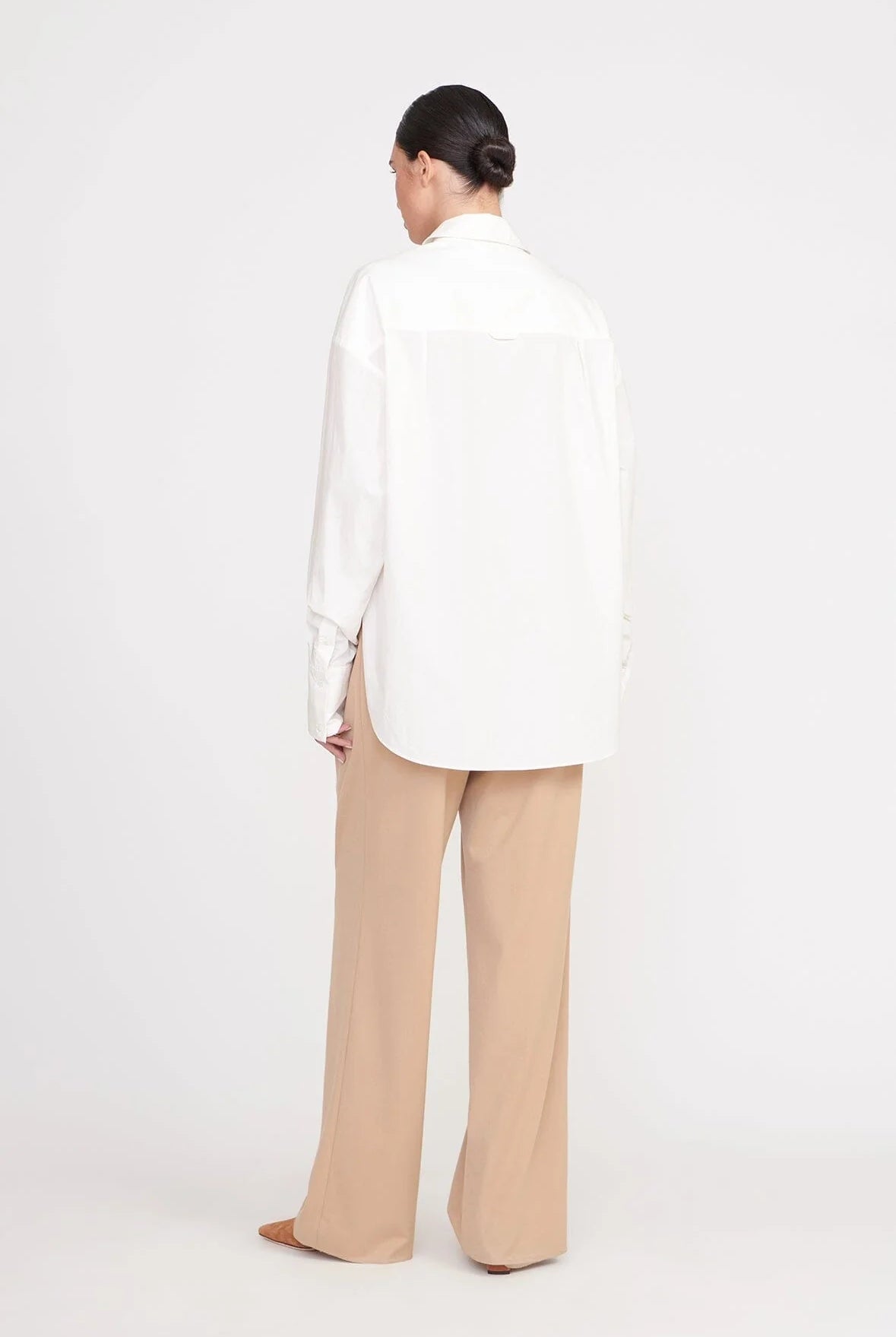 Colton Shirt - White by STAUD — view 5
