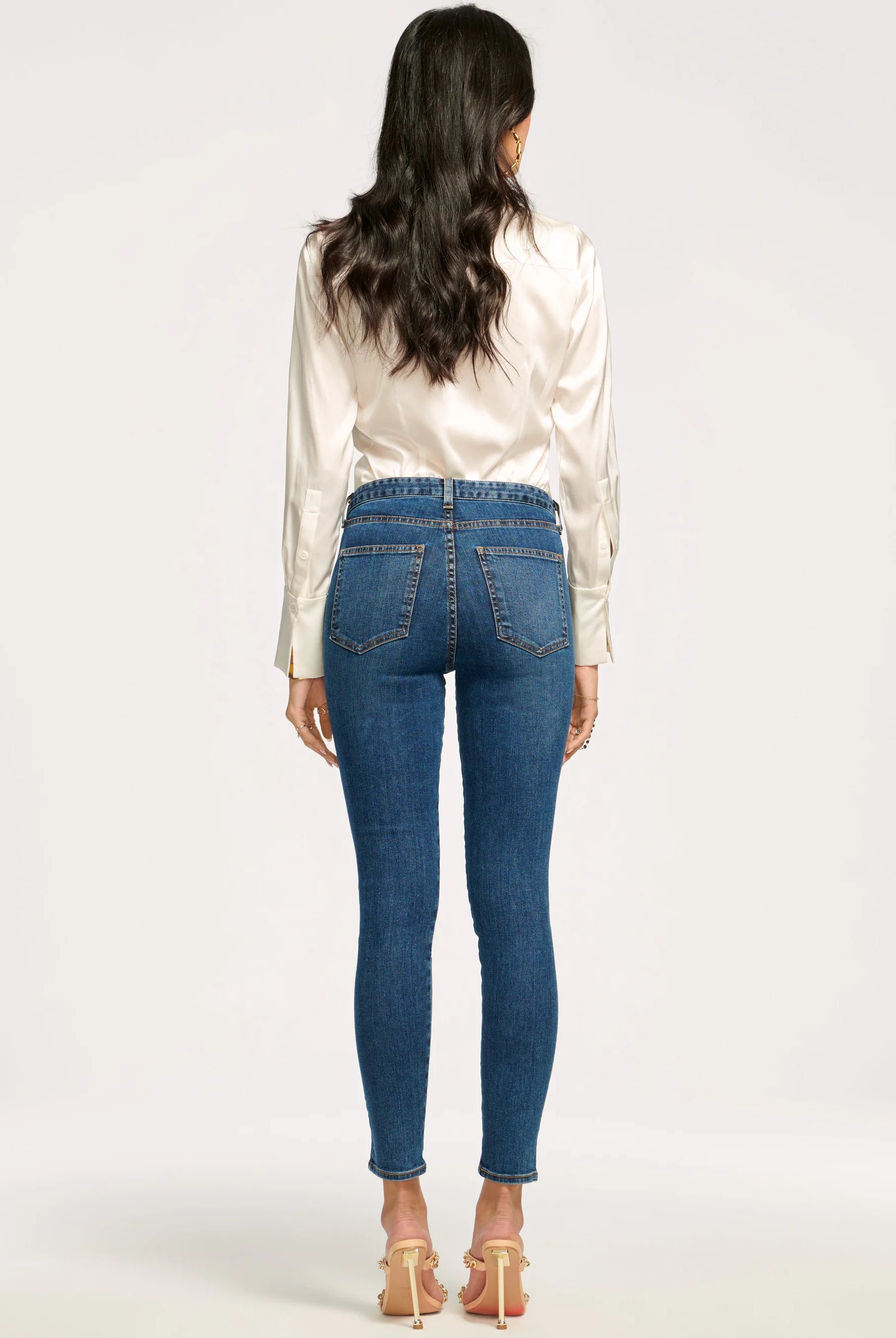 Helena High-Rise Skinny Jean - Medium Wash by Ramy Brook — view 4