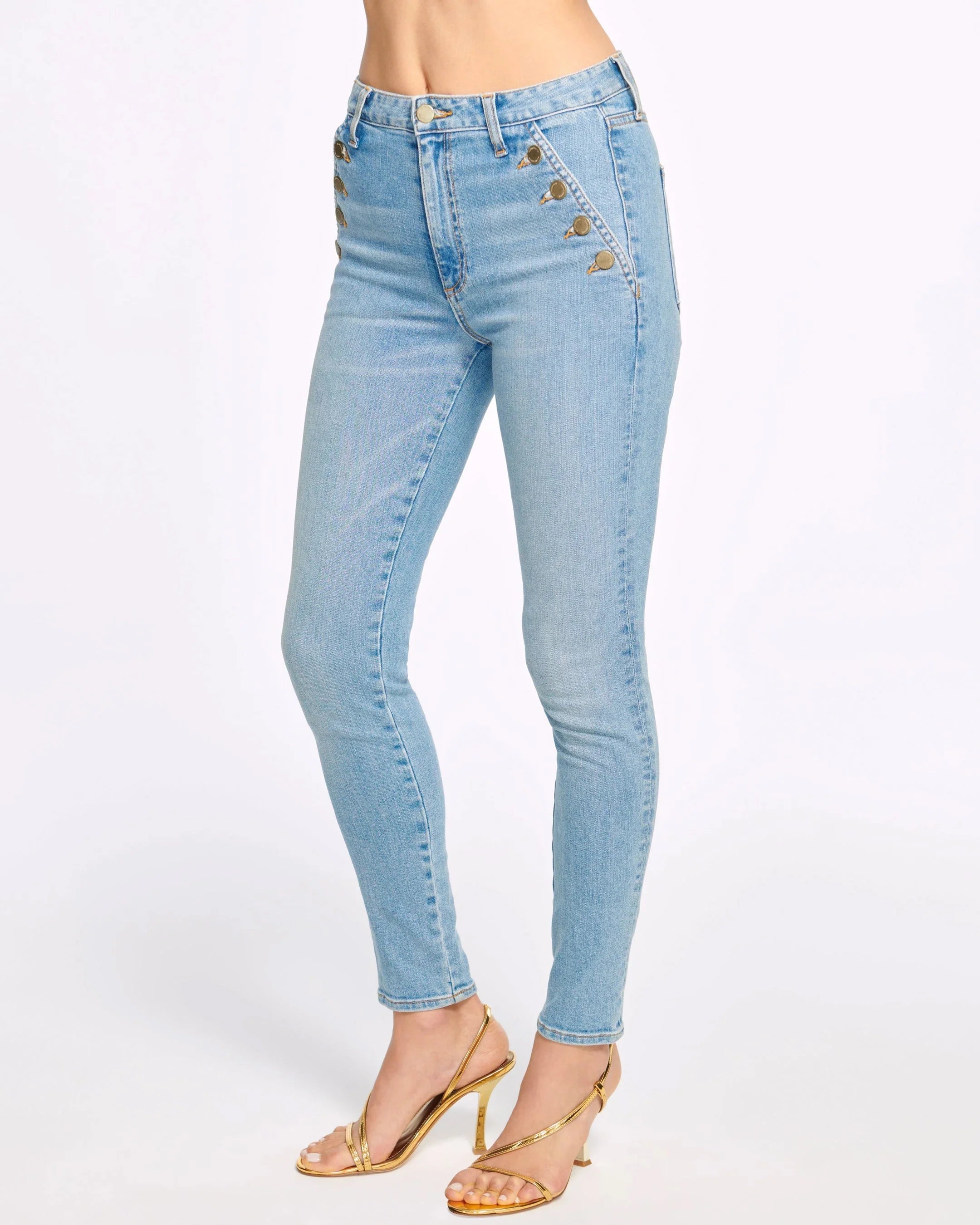Helena High-Rise Skinny Jean - Light Wash by Ramy Brook — alternate view