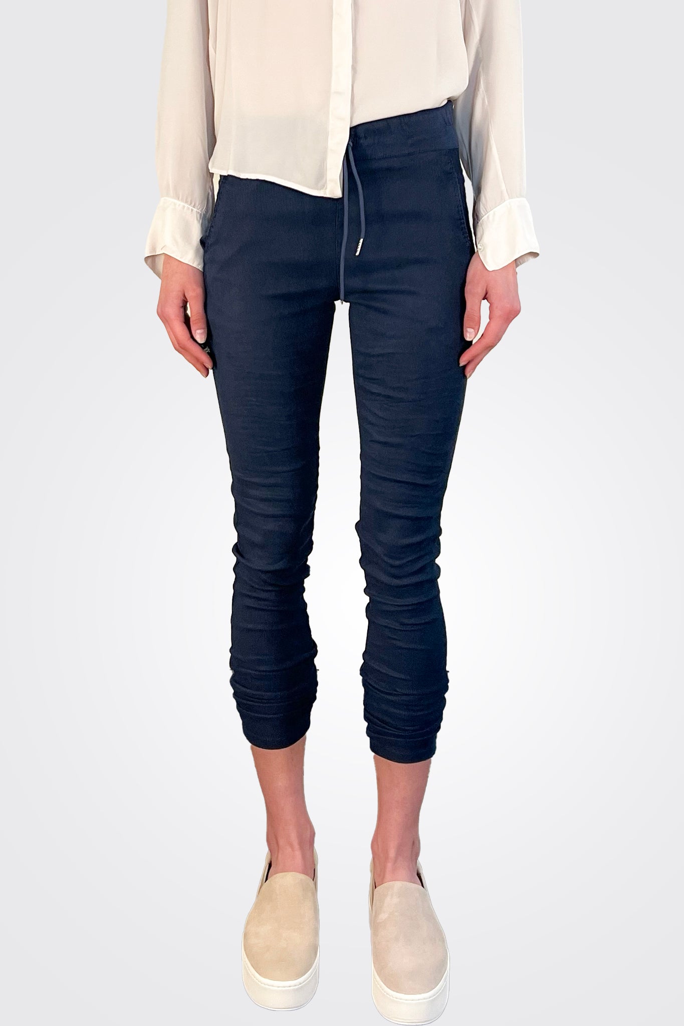 Shely Pants - Corduroy Blue by Bevy Flog — alternate view