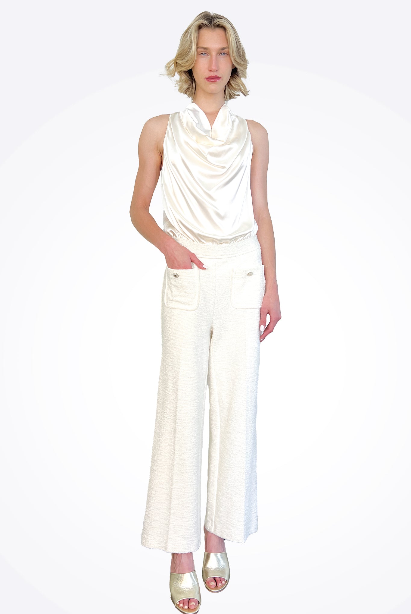 Cameron Pant - Cream by Cambio — alternate view