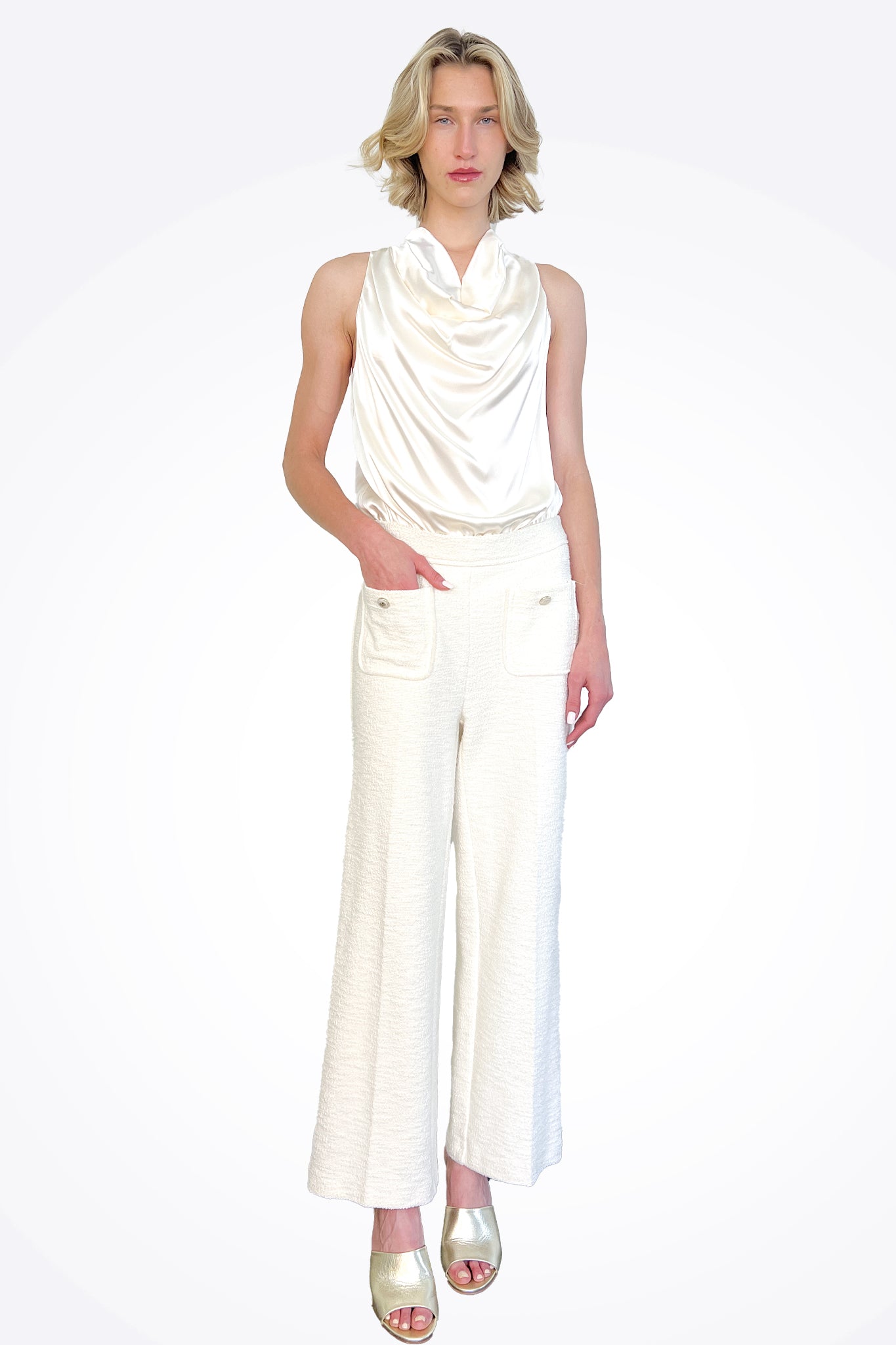 Cameron Pant - Cream by Cambio — alternate view