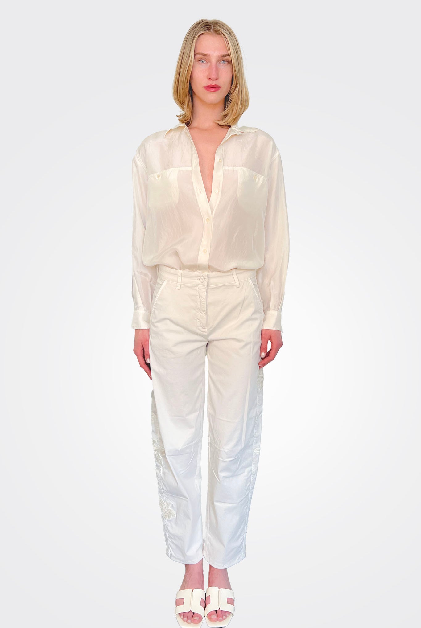 Eve Tailored Trousers - Off White by Cambio | 25 South Boutiques