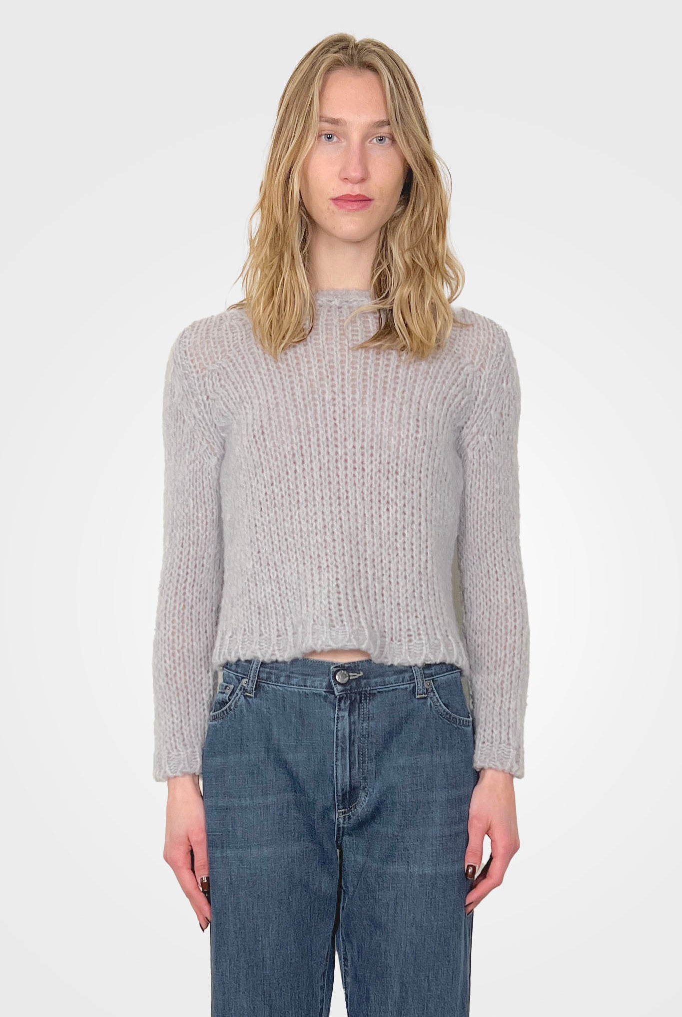 Crop Knit Cashmere Sweater - Grico by Private 0204 | 25 South Boutiques