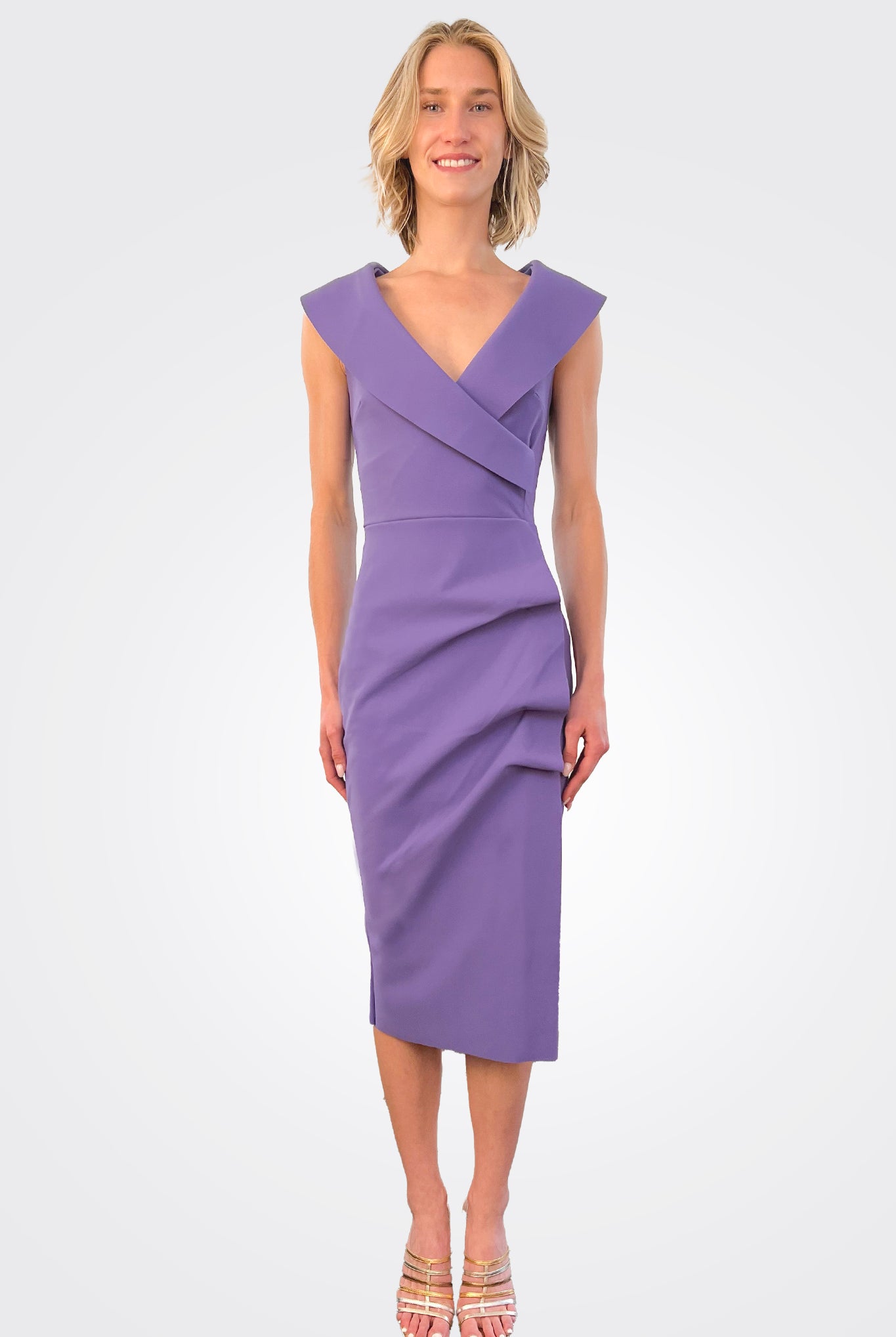 Fiynorc Stretch Jersey Dress - Dark Lavender by Chiara Boni | 25 South Boutiques