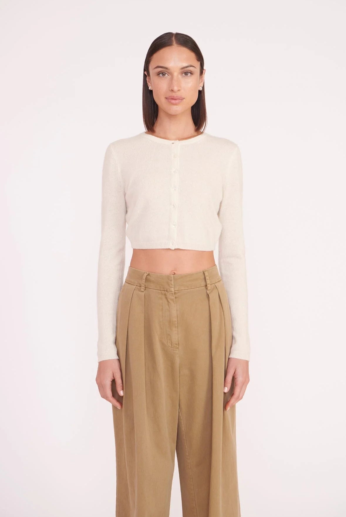 Deanna Sweater Cardigan - Creme by STAUD | 25 South Boutiques