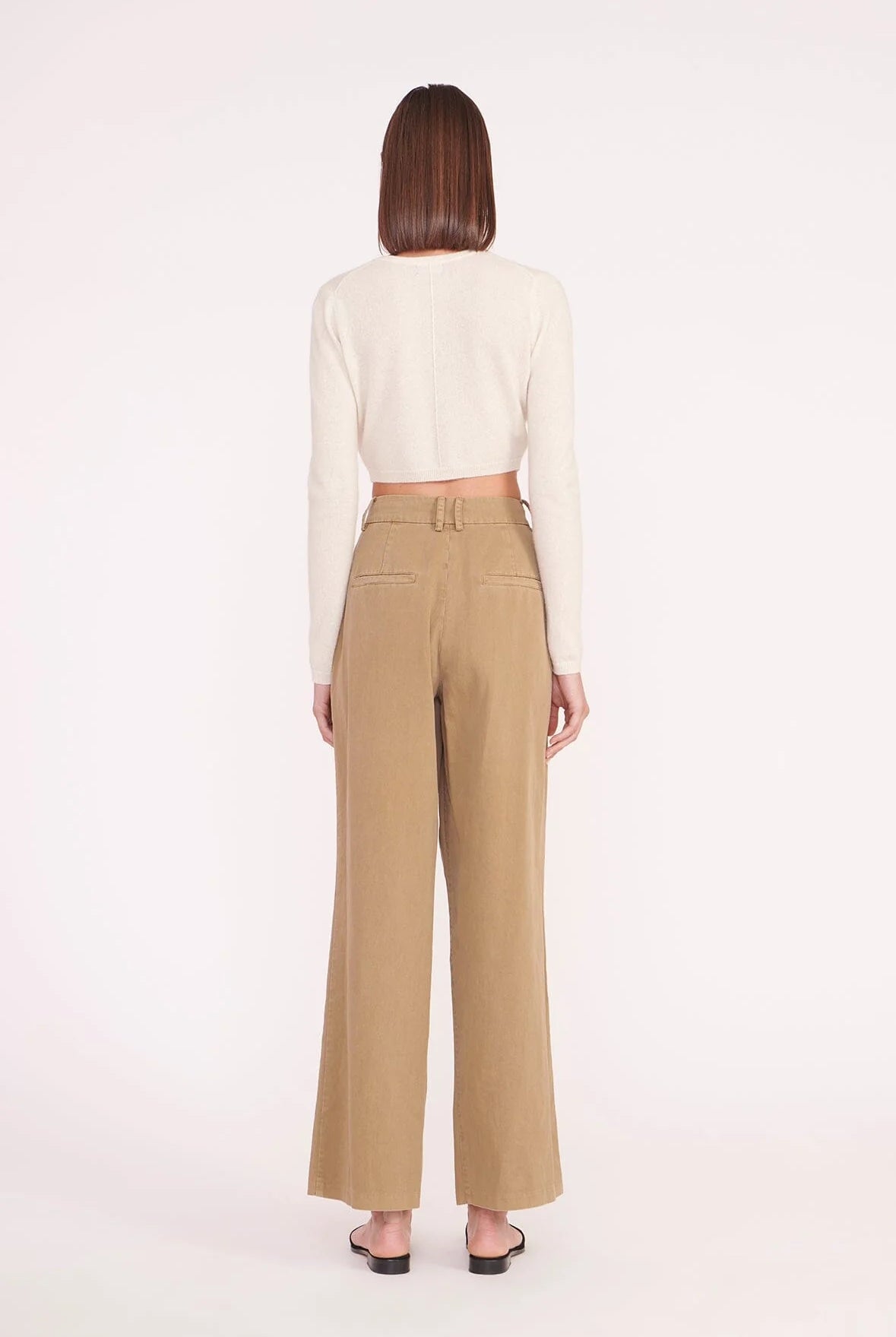 Deanna Sweater Cardigan - Creme by STAUD — view 3