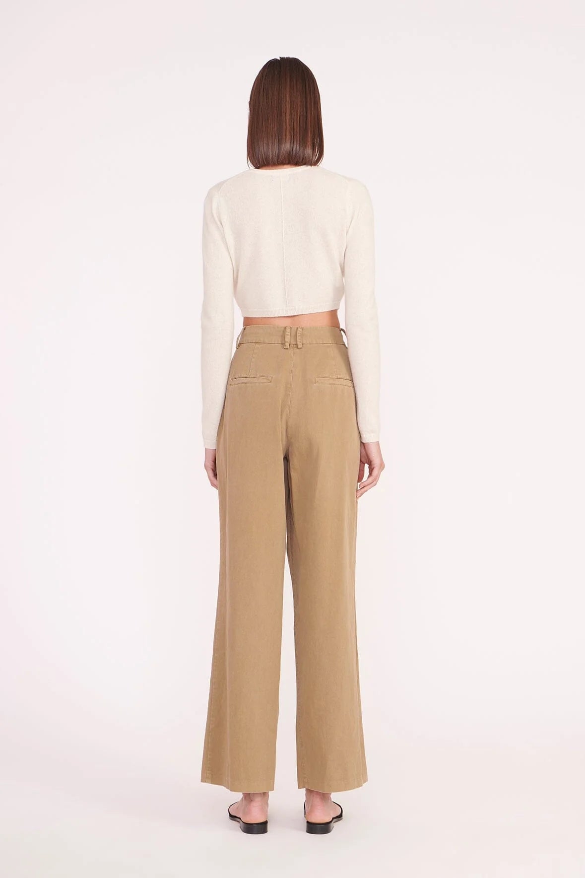 Deanna Sweater Cardigan - Creme by STAUD — view 3