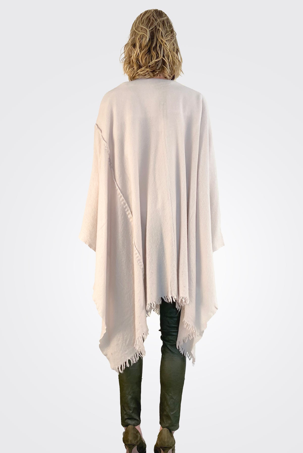 Stitch Detailed Poncho - Desert by Private 0204 — view 4