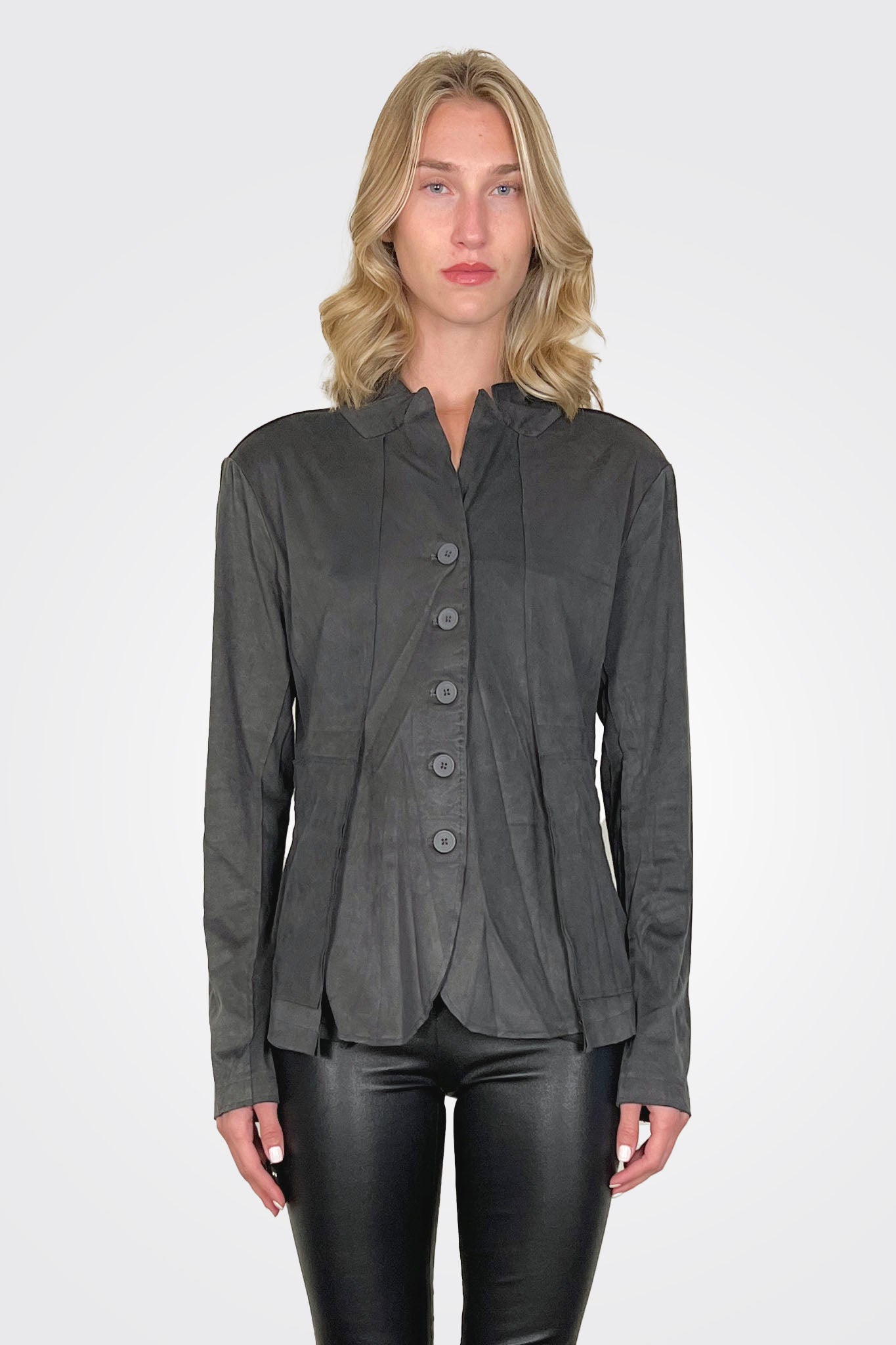Roughout Optic Jacket - Dark Grey by Rundholz | 25 South Boutiques