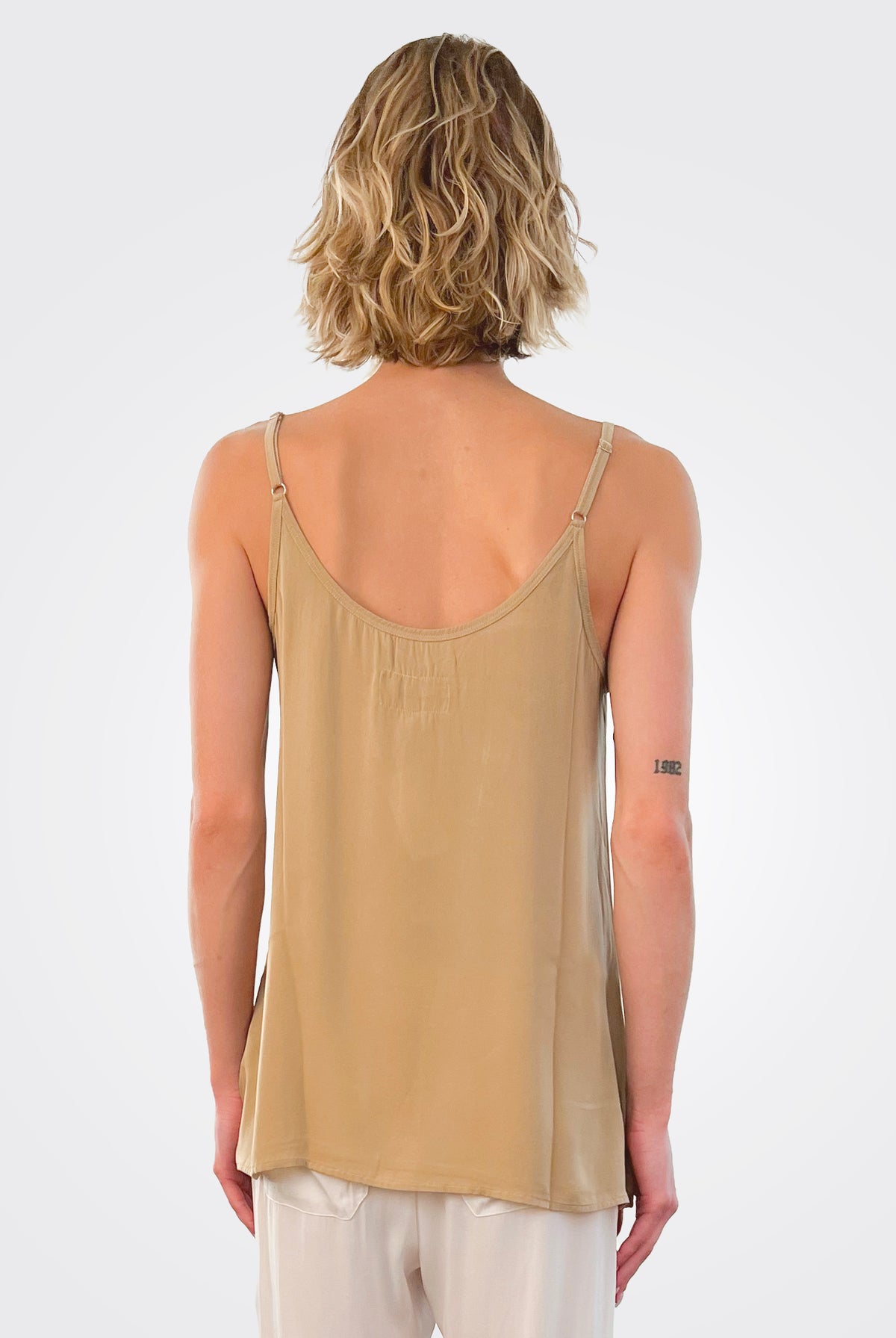 Silk Camisole - Dijon by Private 0204 — alternate view