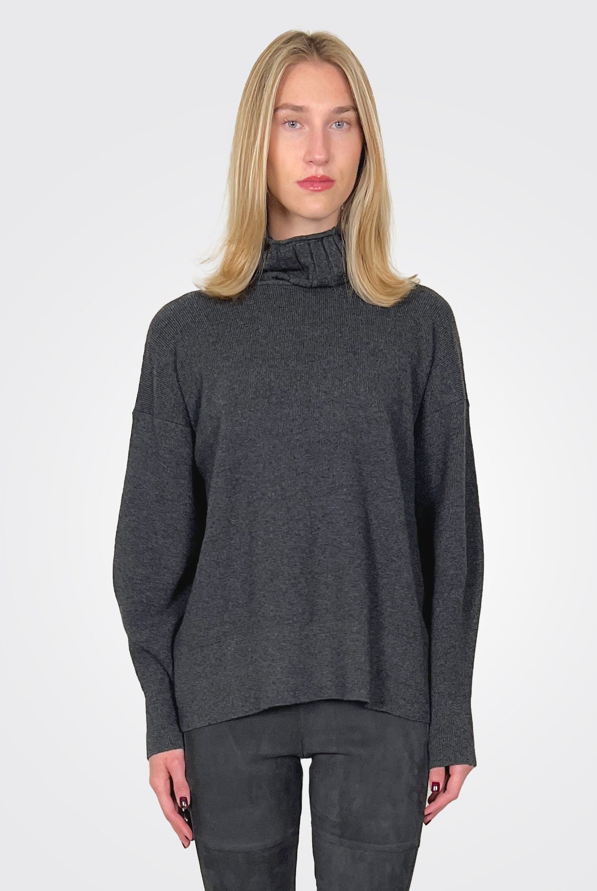 Fabiola Knit - Dark Grey Melange by Liviana Conti | 25 South Boutiques