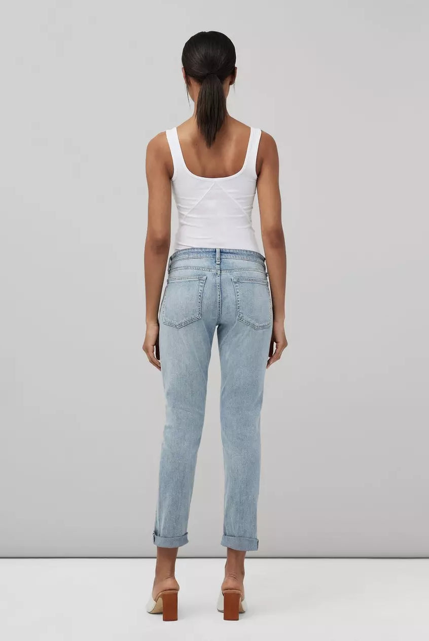 Dre Low-Rise Boyfriend - White Haven by Rag & Bone — alternate view