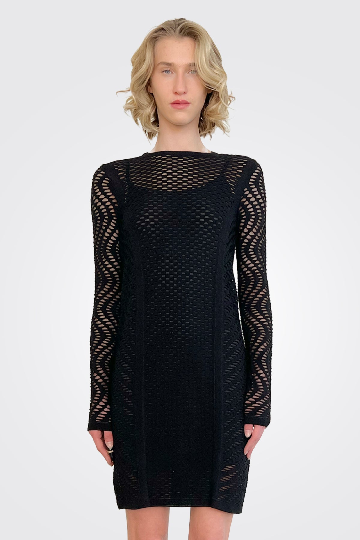 Long Sleeve Dress - Black by Missoni — alternate view
