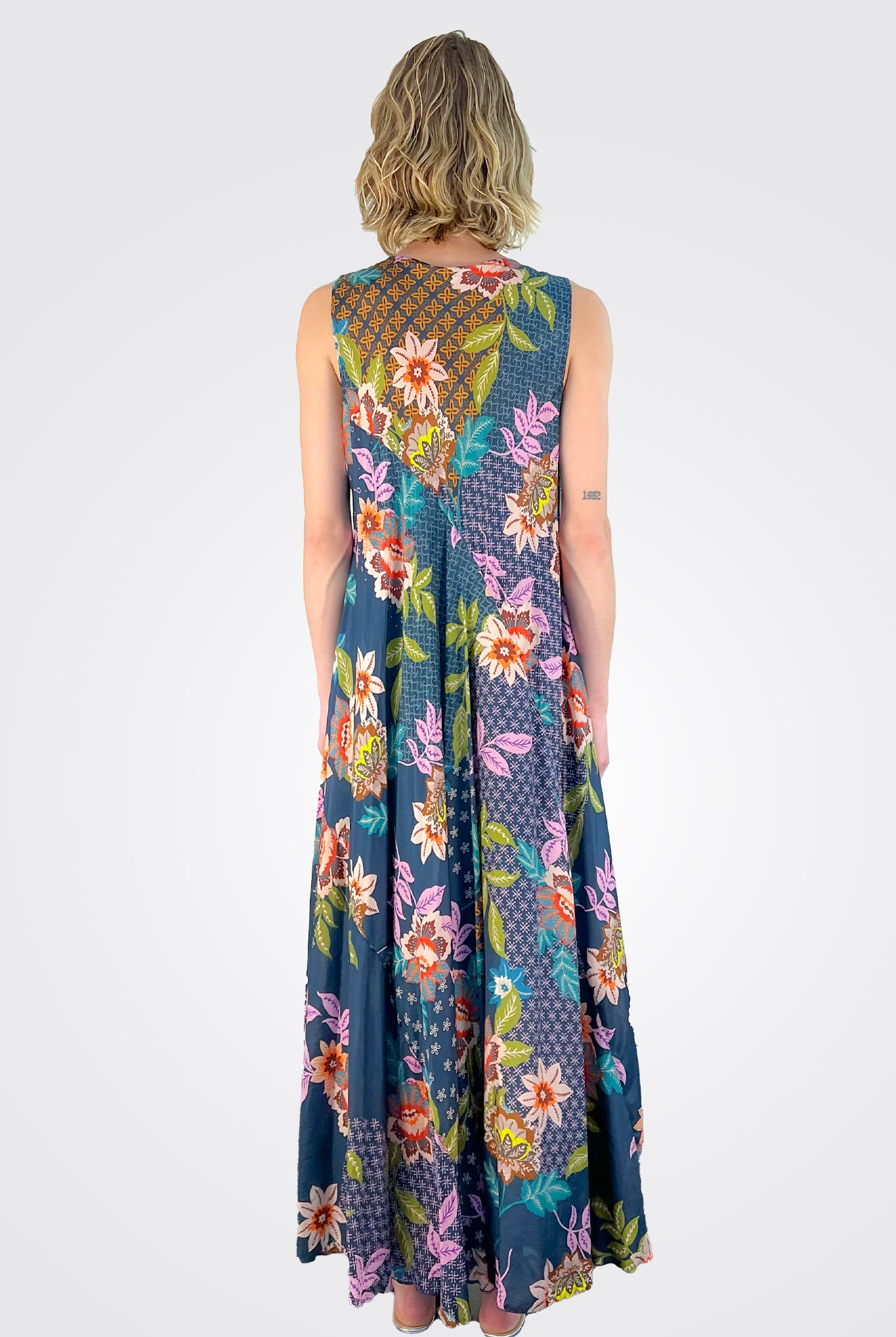 Delfino Bias Dress - Multi by Johnny Was — alternate view