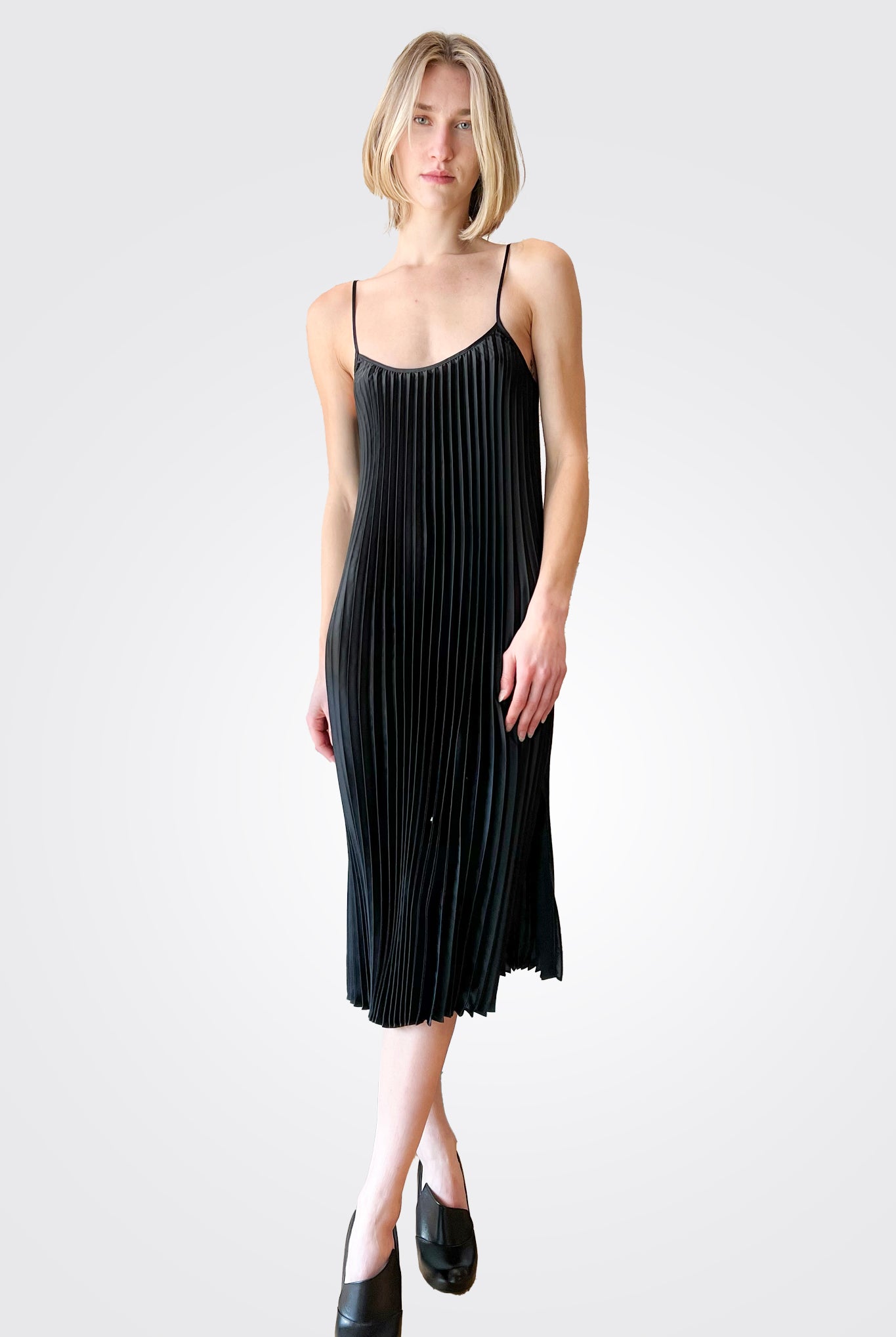 Gemma Pleated Midi Dress - Black by Johnny Was | 25 South Boutiques