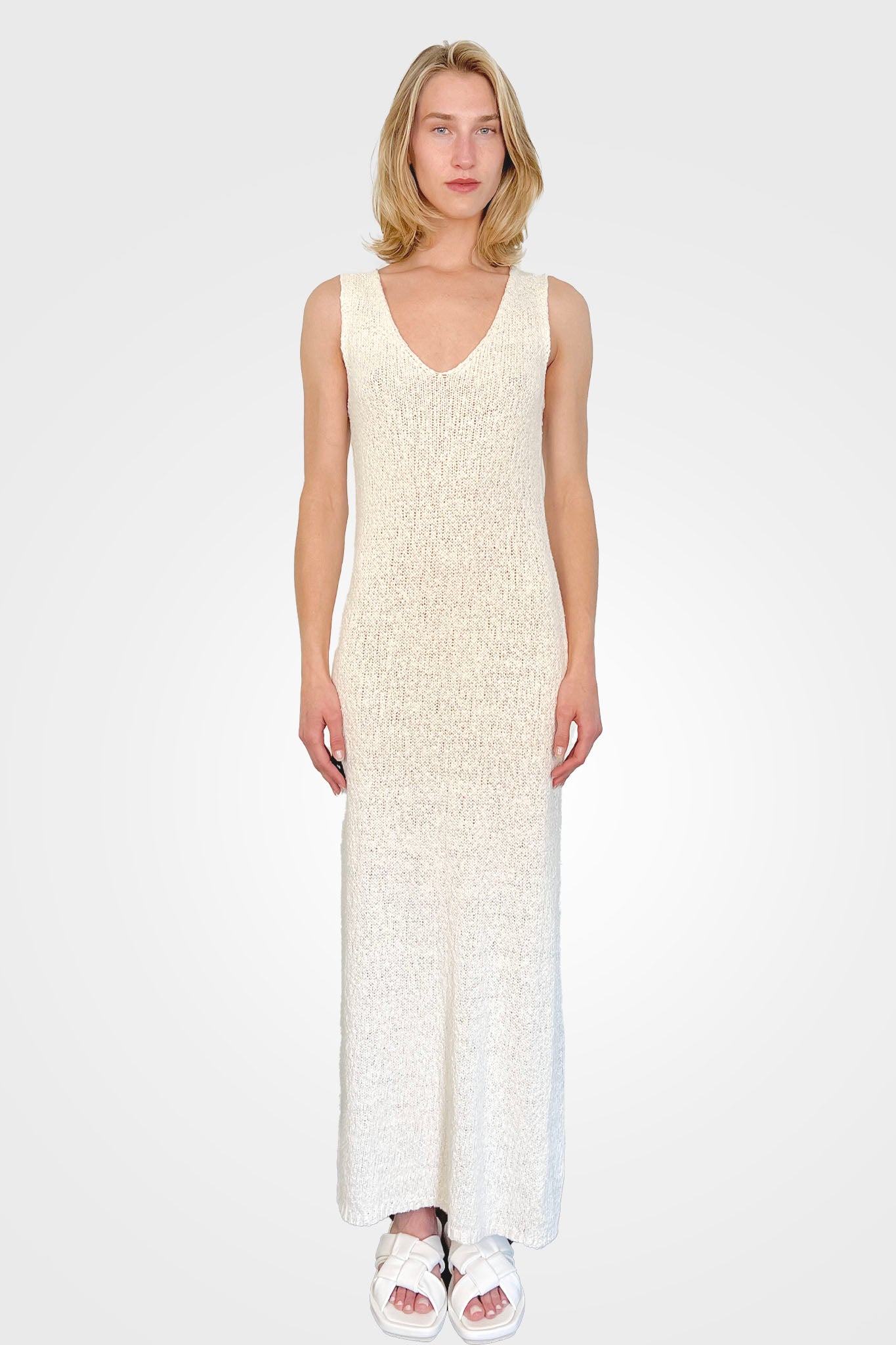 Cotton Linen Silk Dress - Natural by Kristensen | 25 South Boutiques