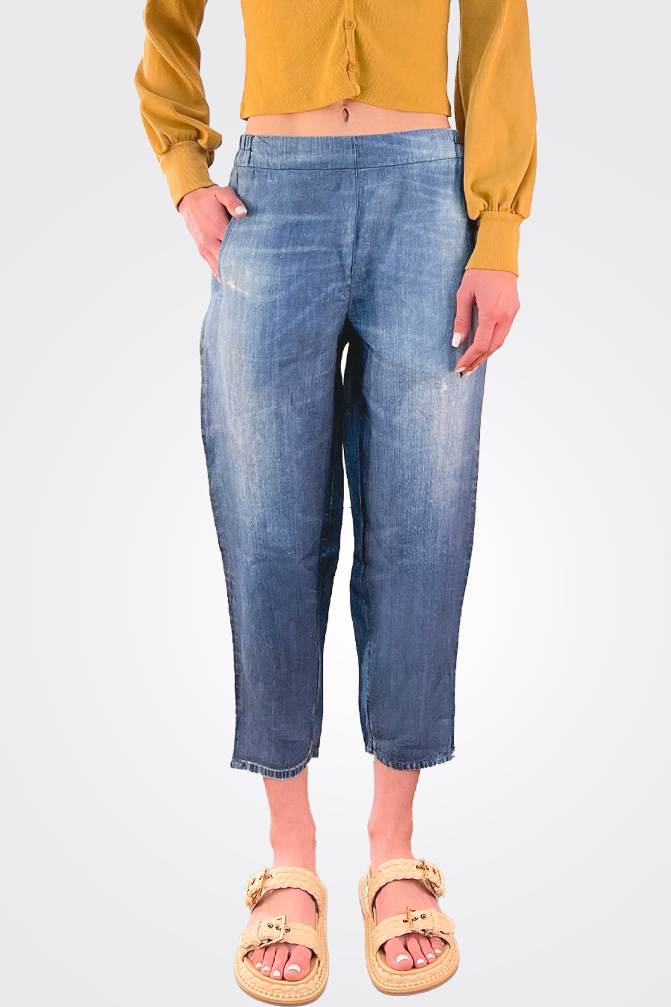 Tapaered Pant - Denim by Elemente Clemente — alternate view