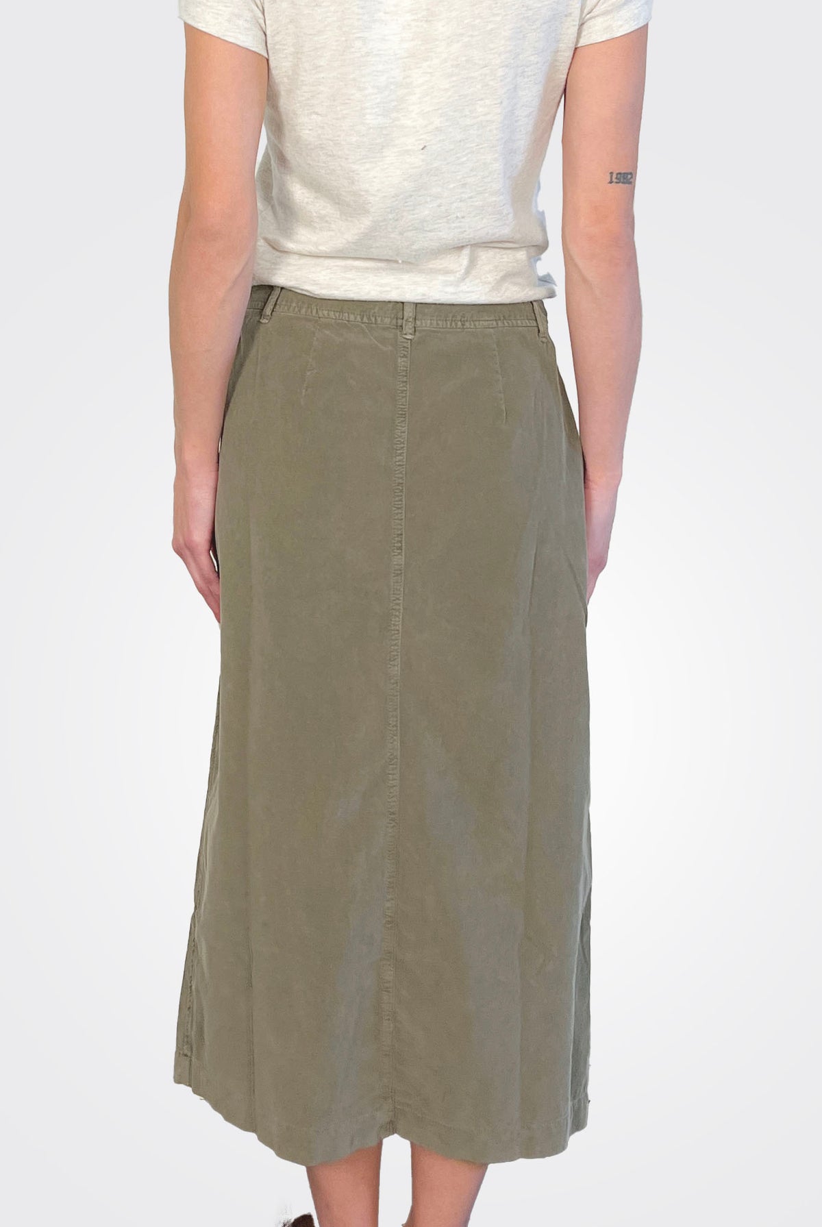 Fia Corduroy Skirt - Fern by Velvet — view 3