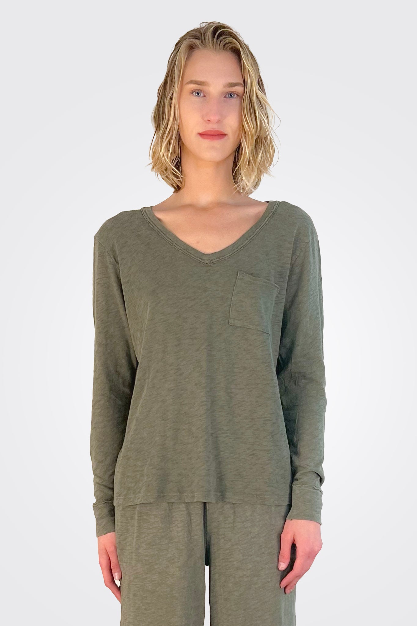 Billie Boyfriend Long Sleeve Tee - Forest Night by HelloNite | 25 South Boutiques
