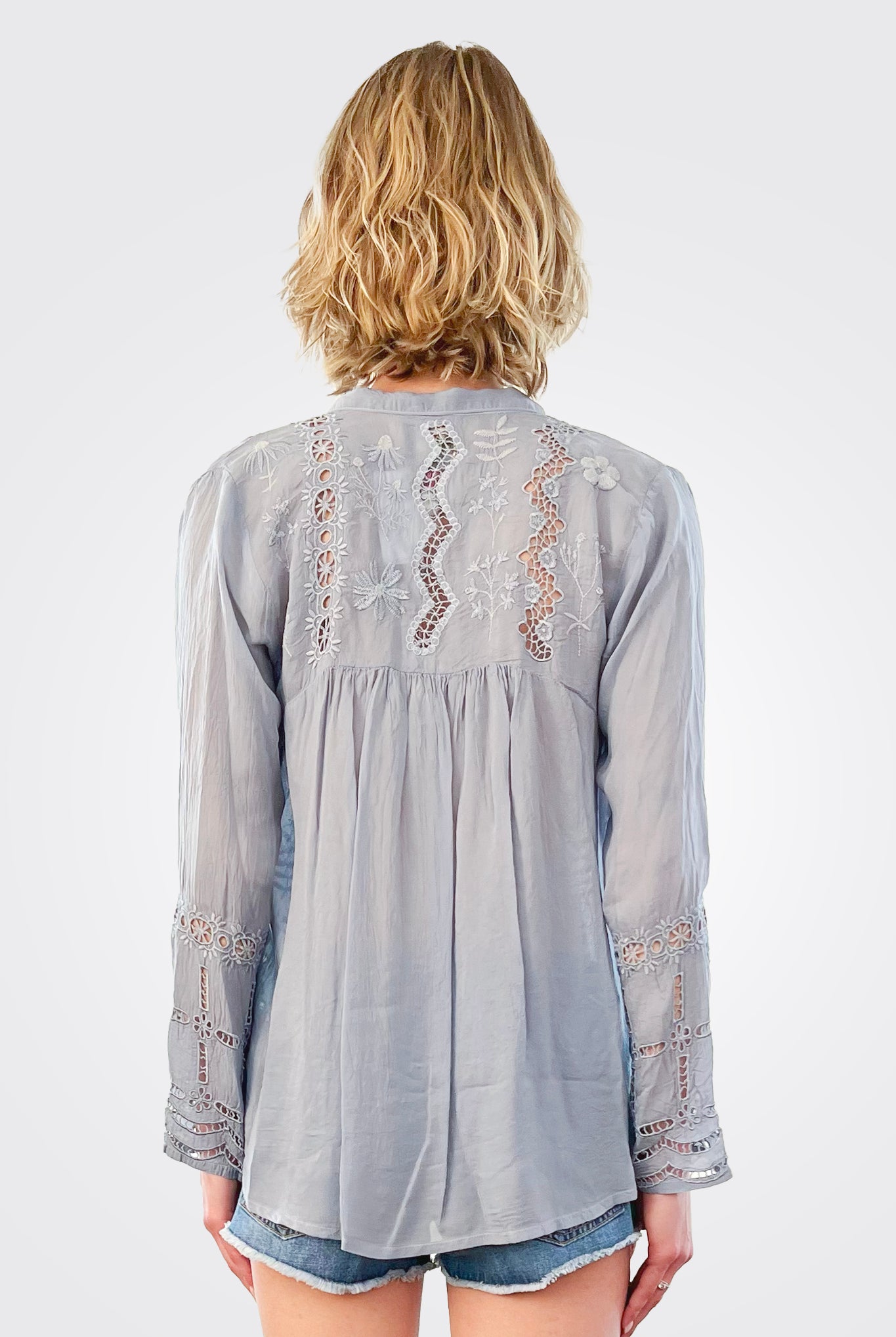 Irini Blouse - Fog by Johnny Was — view 3