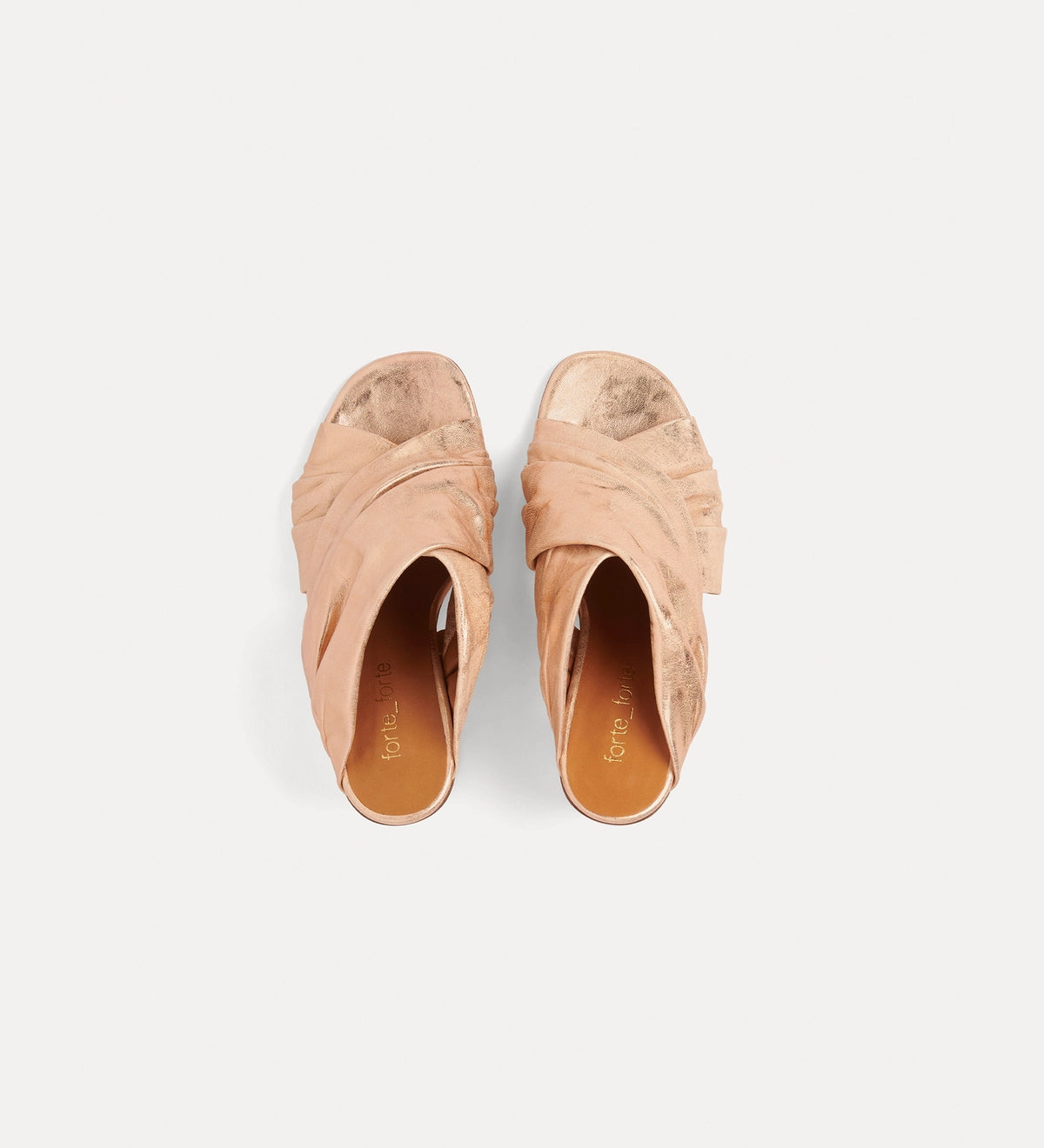 Crossover Sandals - Copper by Forte Forte — view 3