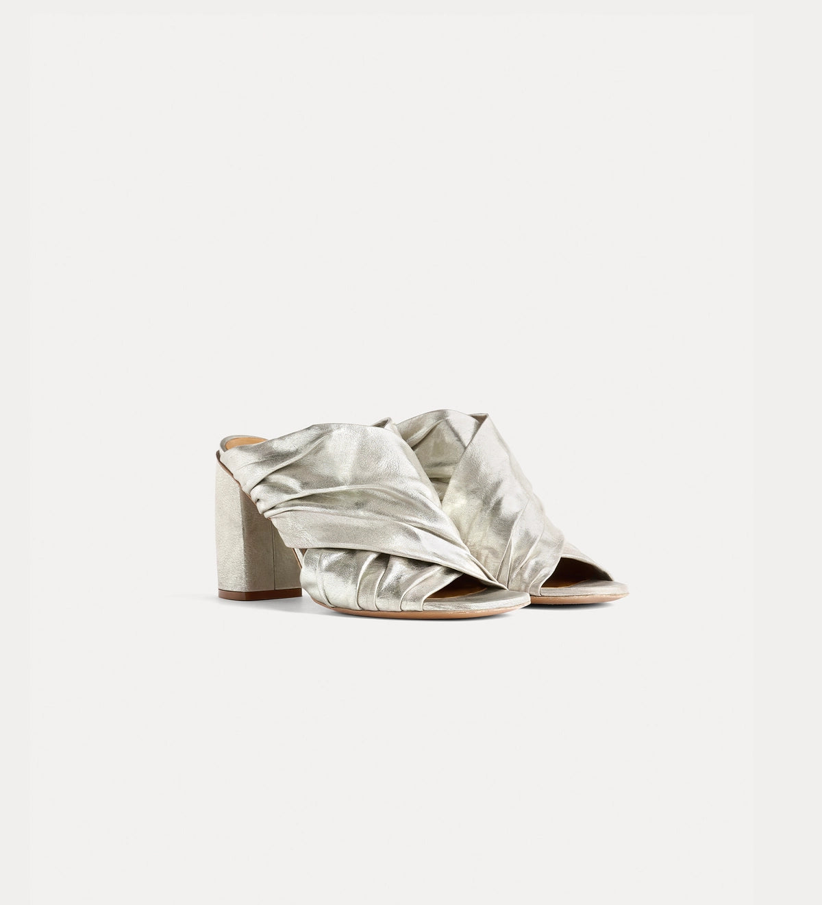 Crossover Sandals - Silver by Forte Forte — alternate view