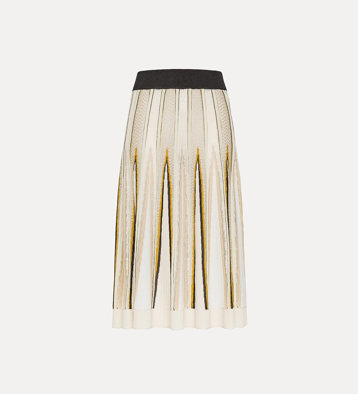 Chevron Stitch Skirt - Bamboo by Forte Forte — view 5