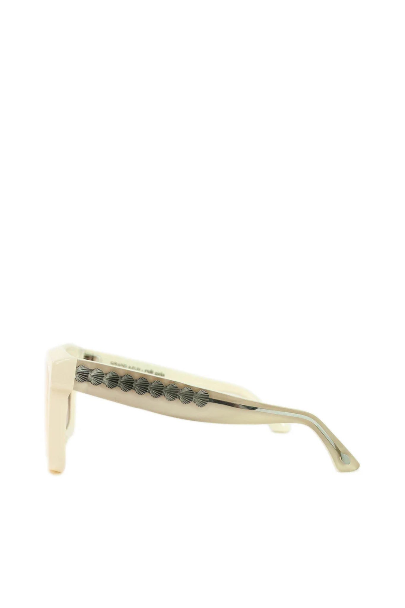 Grand Azur x Cult Gaia Juli Sunglasses - Off White — view 3